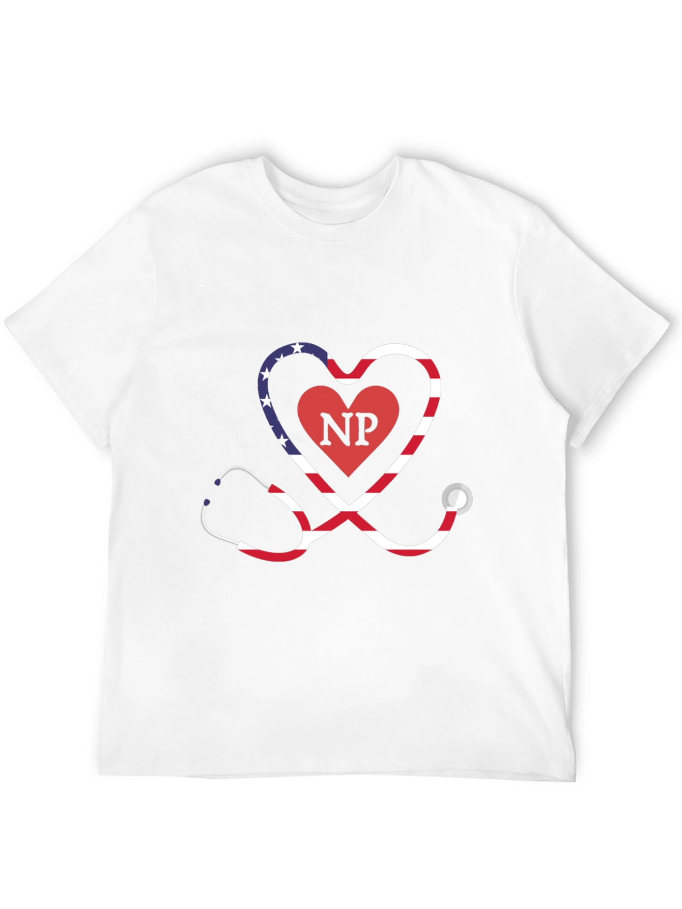 Black Nurse Practitioner Stethoscope Heart T-Shirt view 12