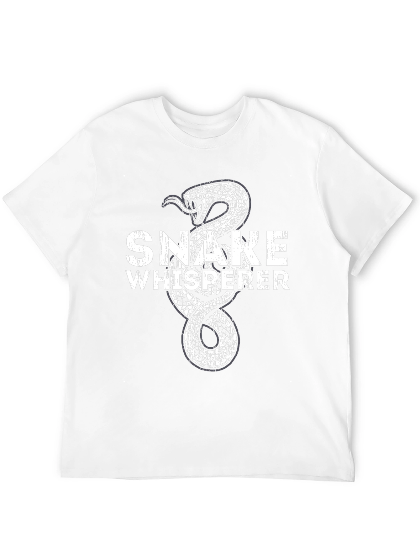 Black Snake Whisperer Graphic T-Shirt - Cotton Blend view 12