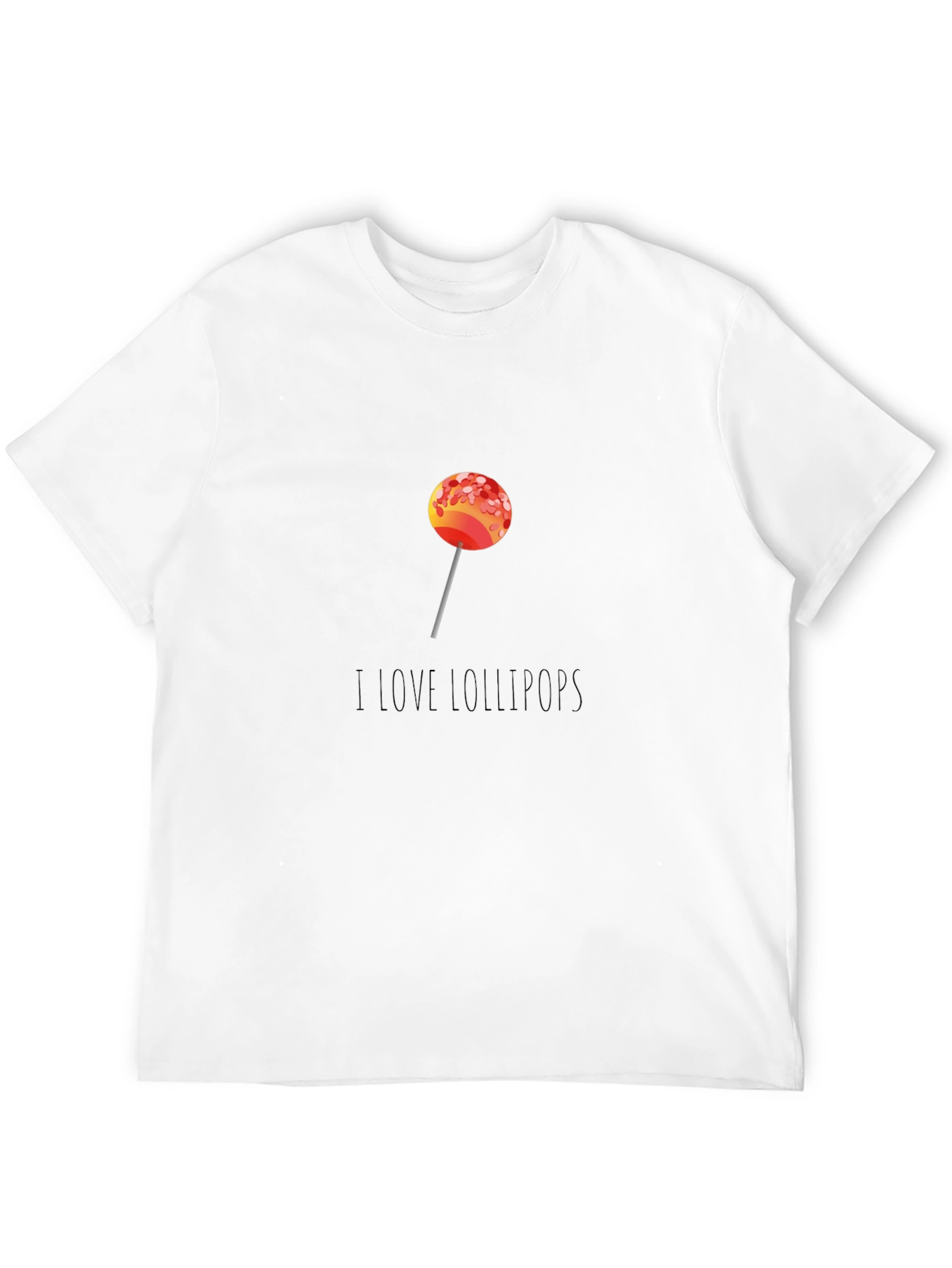 Black I Love Lollipops Graphic Tee - Casual Comfort view 12