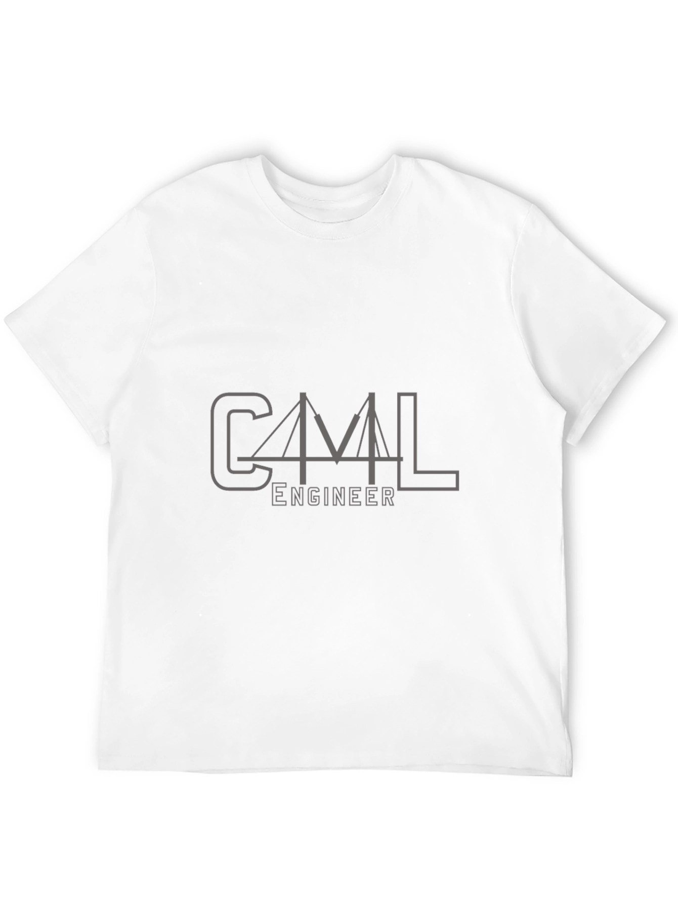 Civil Engineer Bridge Design Black T-Shirt - 12