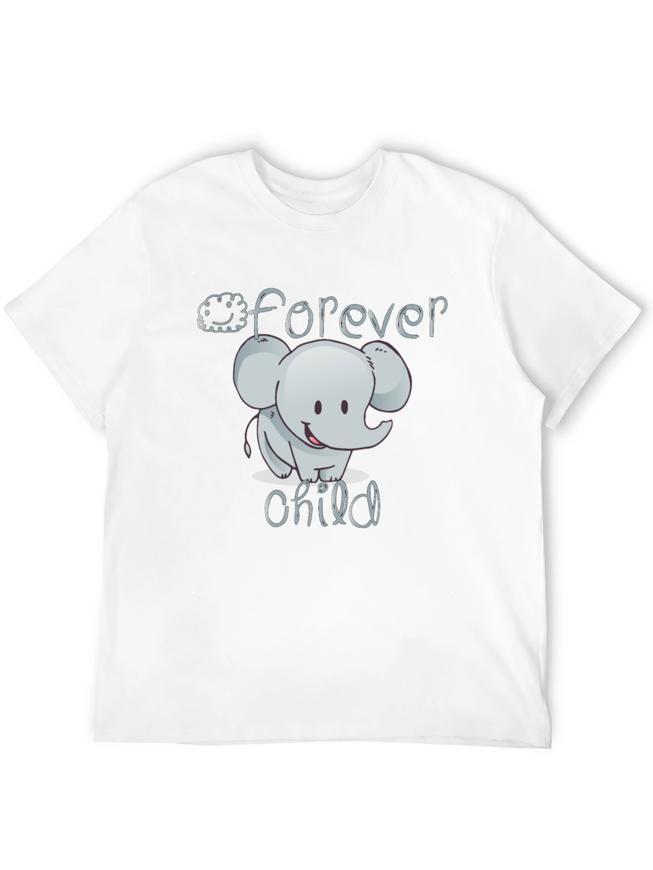Black Forever Child Elephant Black T-Shirt view 12