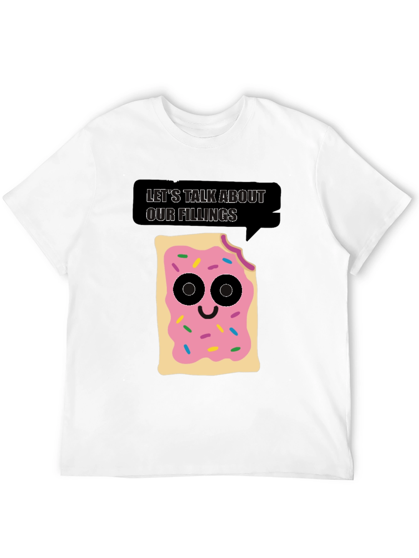 Black Let's Talk About Our Fillings T-Shirt view 12