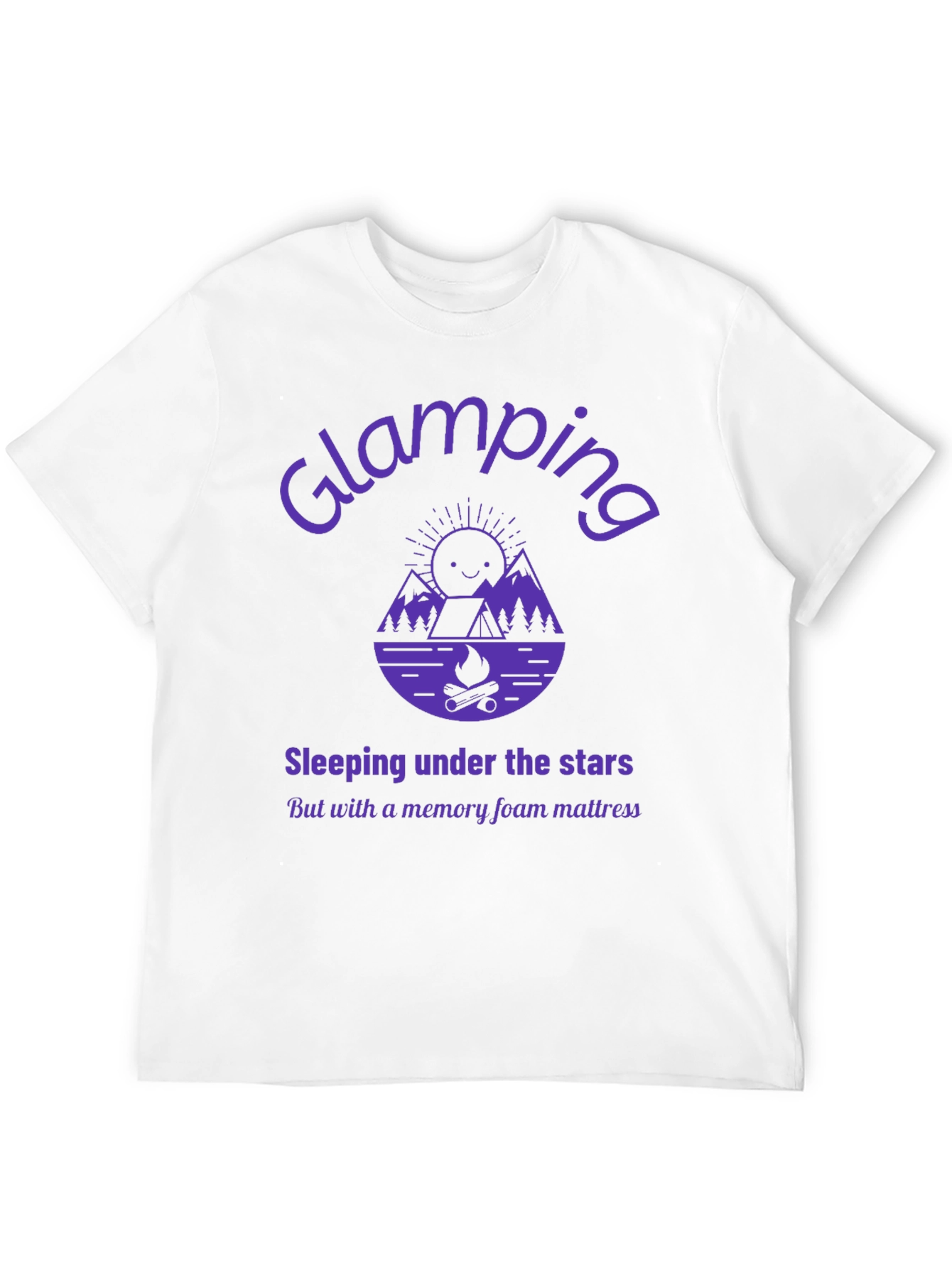 Black Glamping Graphic Tee - Sleeping Under the Stars view 12