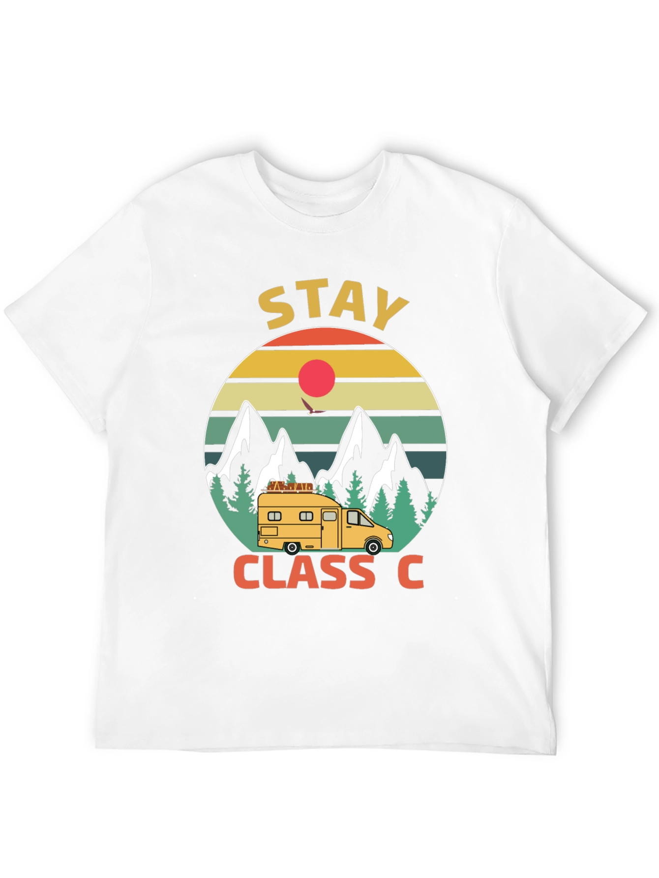 Stay Class C Camping T-Shirt - Mountain Adventure - 12