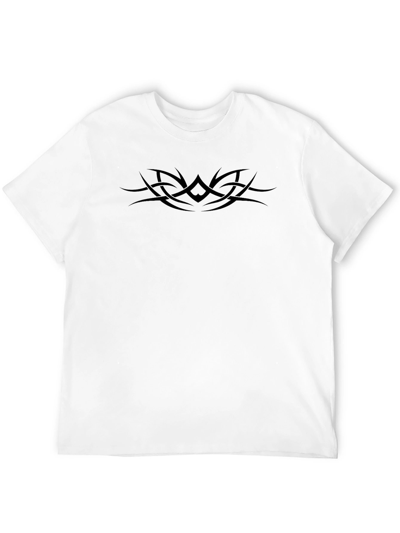 Black Men's Black Tribal Tattoo Graphic Tee view 12