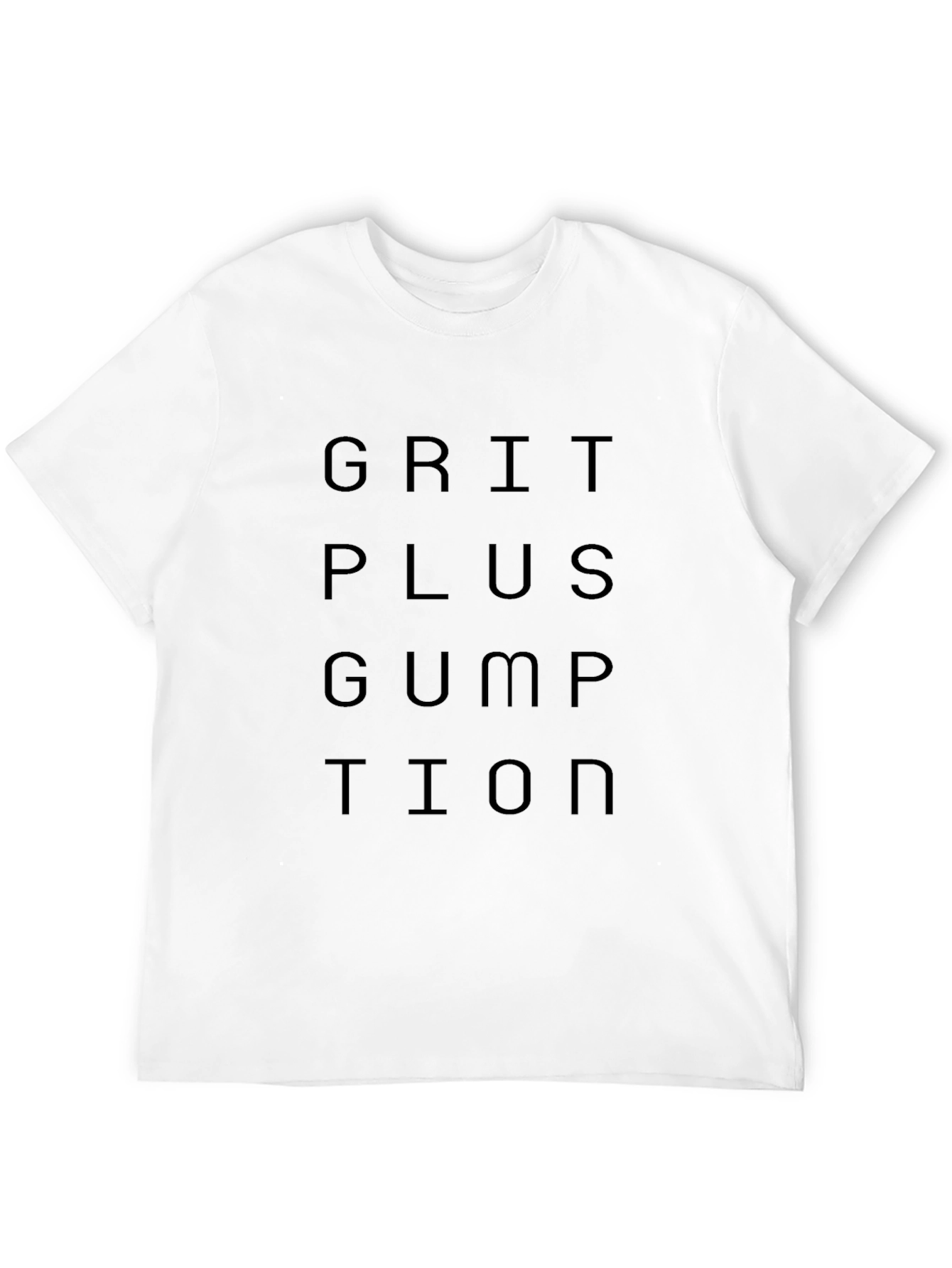 Black Grit Plus Gumption Graphic Tee - Black Cotton T-Shirt view 12