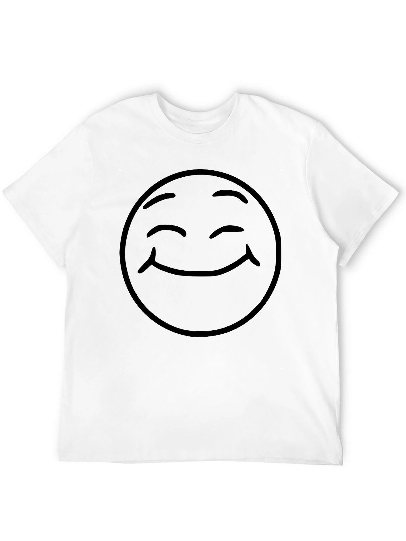 Black Smiley Face Graphic Tee - Classic Comfort view 12