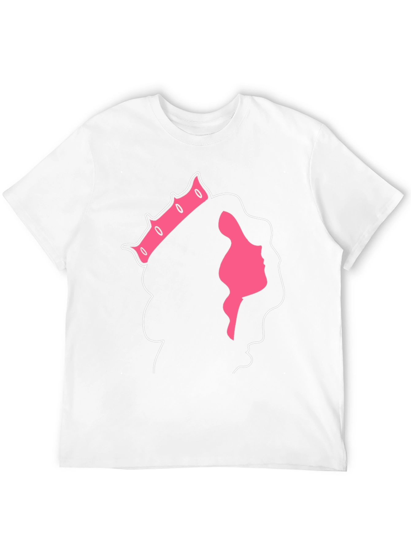 Black Queen Silhouette Black T-Shirt view 12