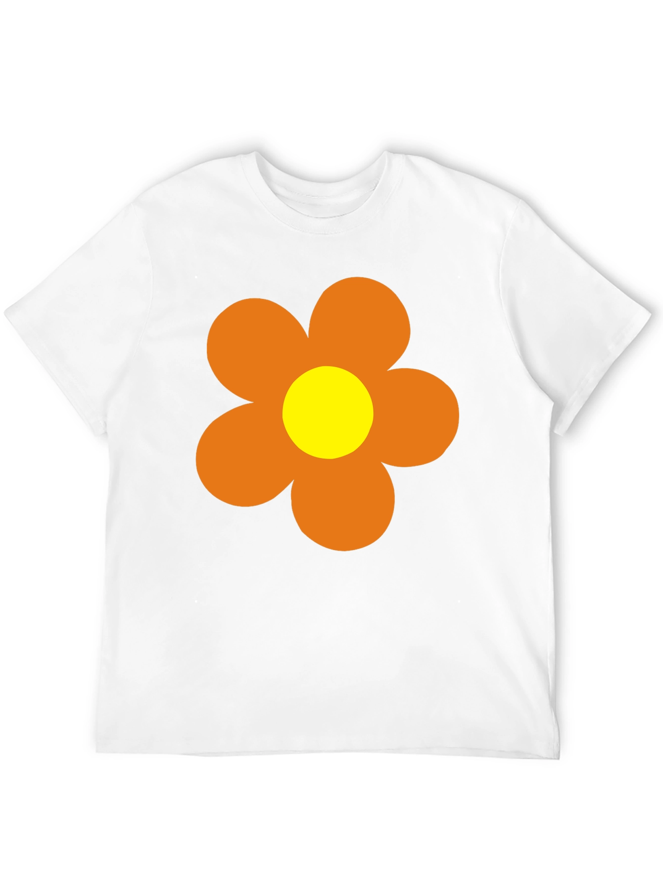 Black Retro Flower Power T-Shirt - 60s 70s Style view 12