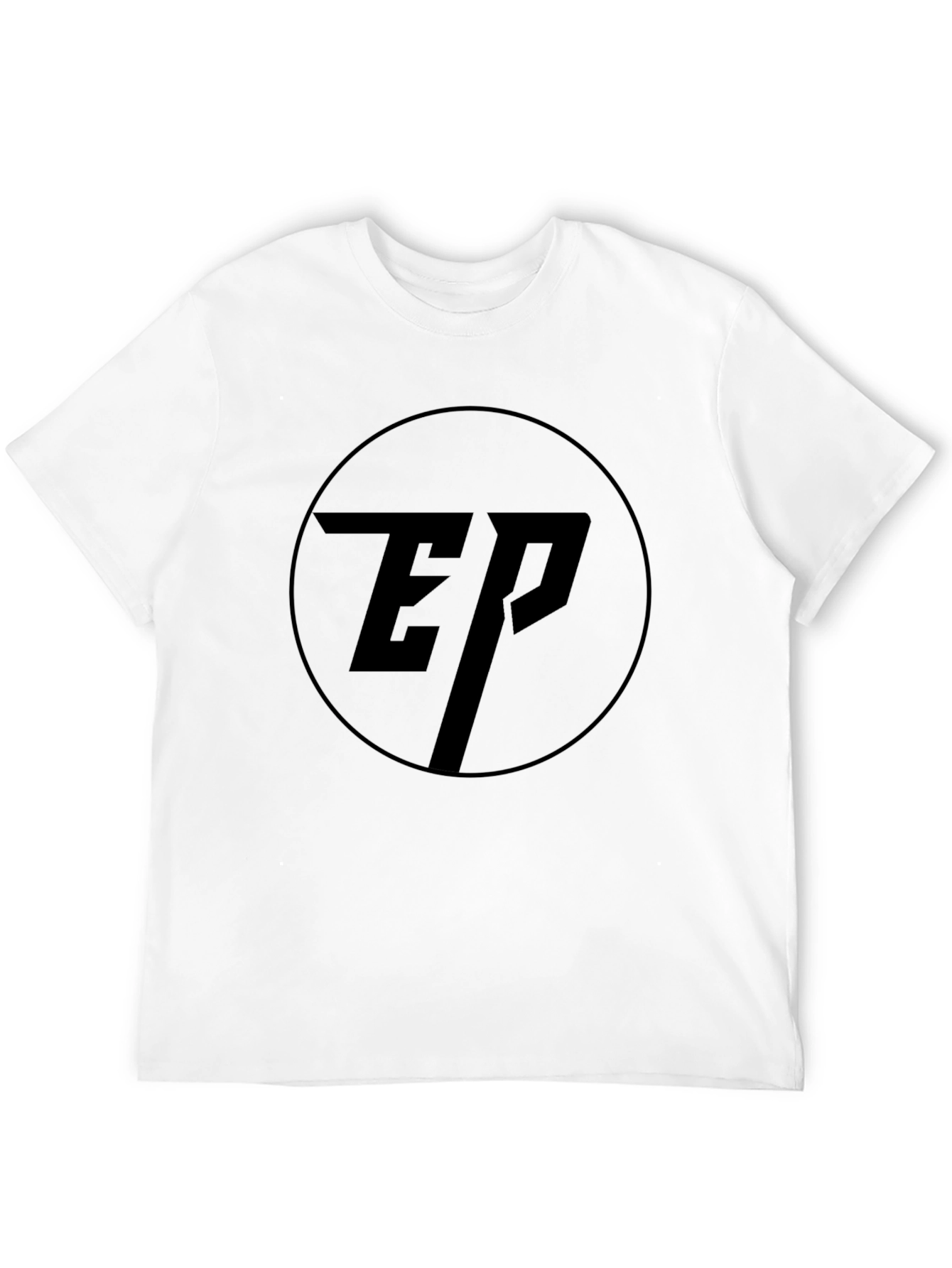 Black Men's Black EP Logo T-Shirt - Modern Minimalist Design view 12