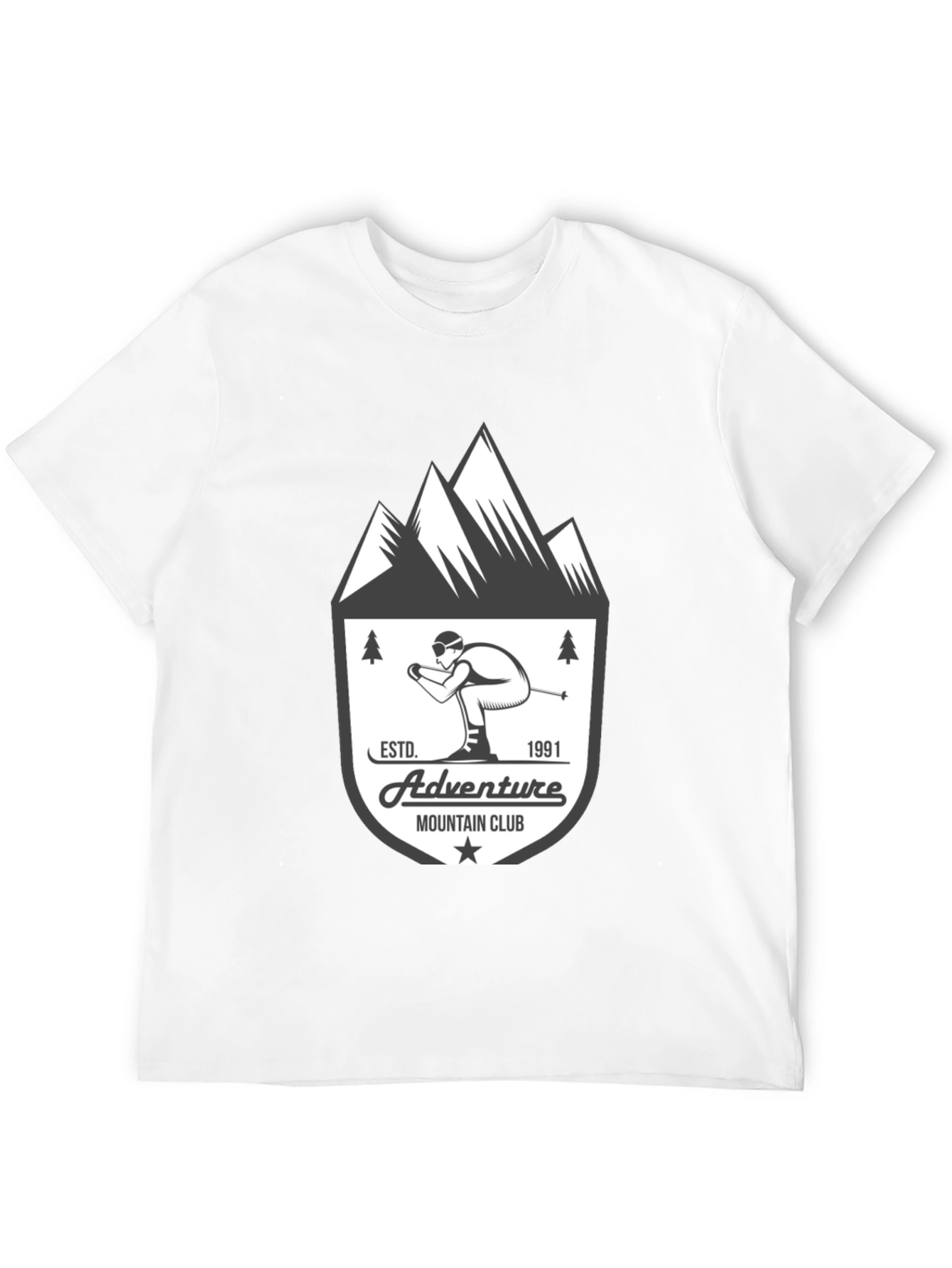 Black Adventure Mountain Club T-Shirt view 12