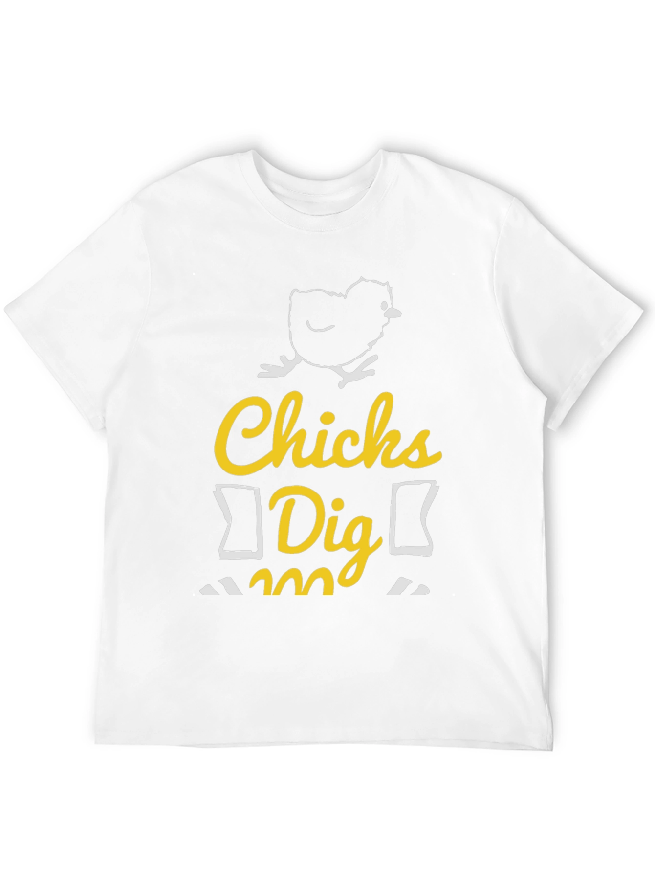 Black Funny Chicks Dig Me Graphic T-Shirt view 12