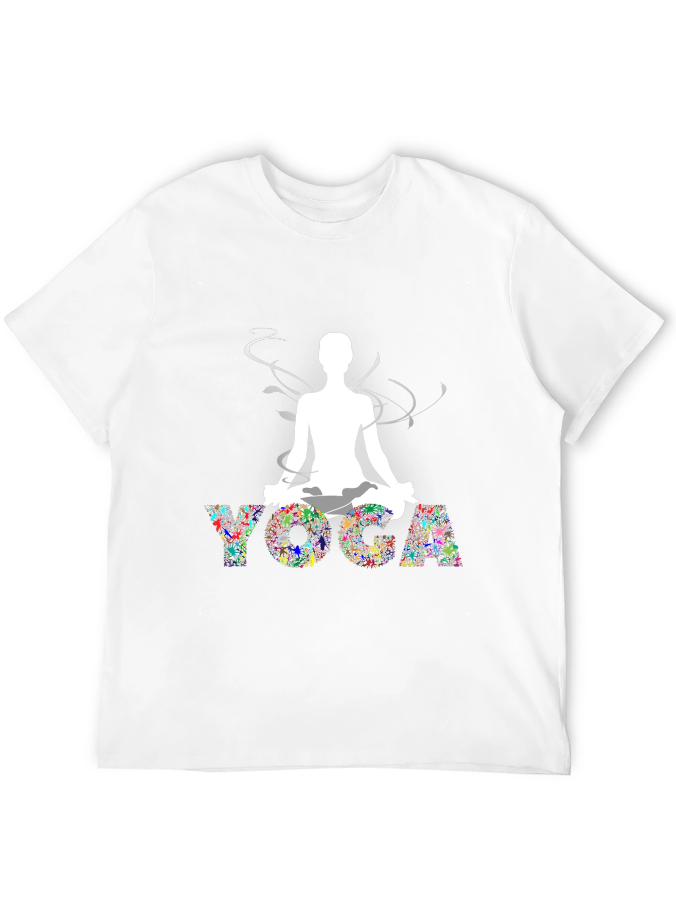 Black Yoga Graphic Black T-Shirt view 12