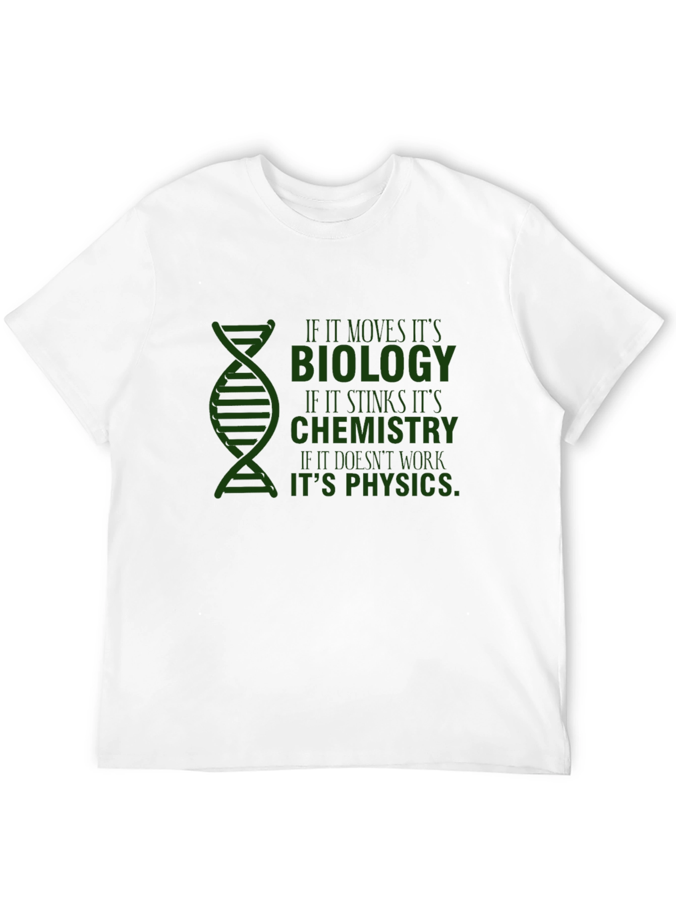 Black Science Humor T-Shirt: Biology, Chemistry, Physics view 12