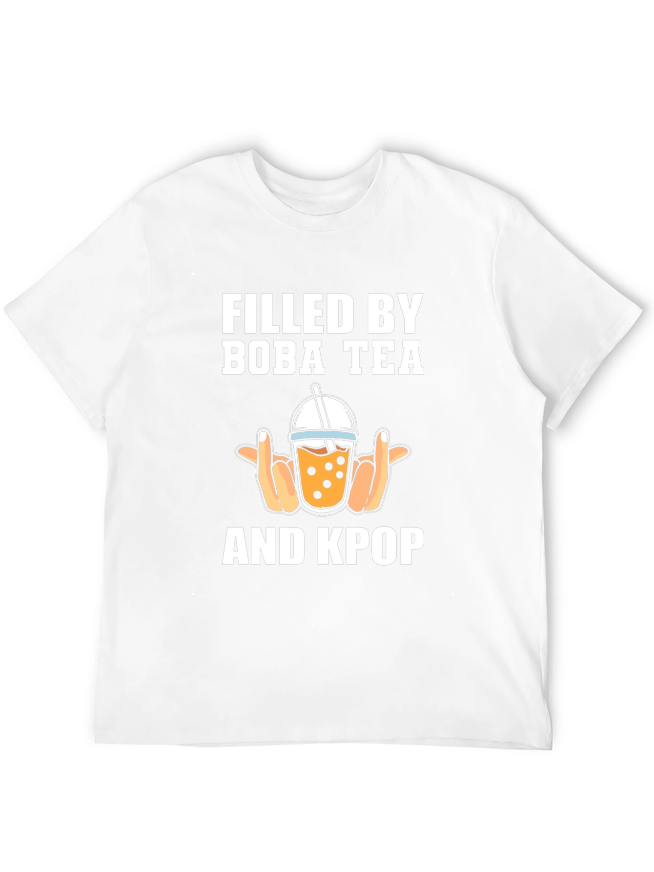 Black Filled By Boba Tea & KPOP T-Shirt view 12