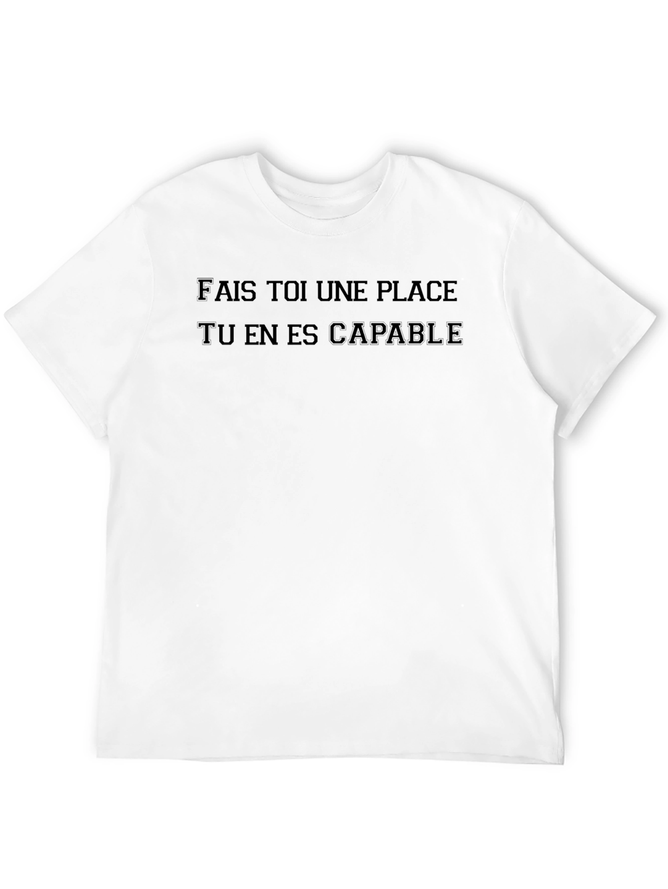 Black Motivational French Phrase T-Shirt view 12