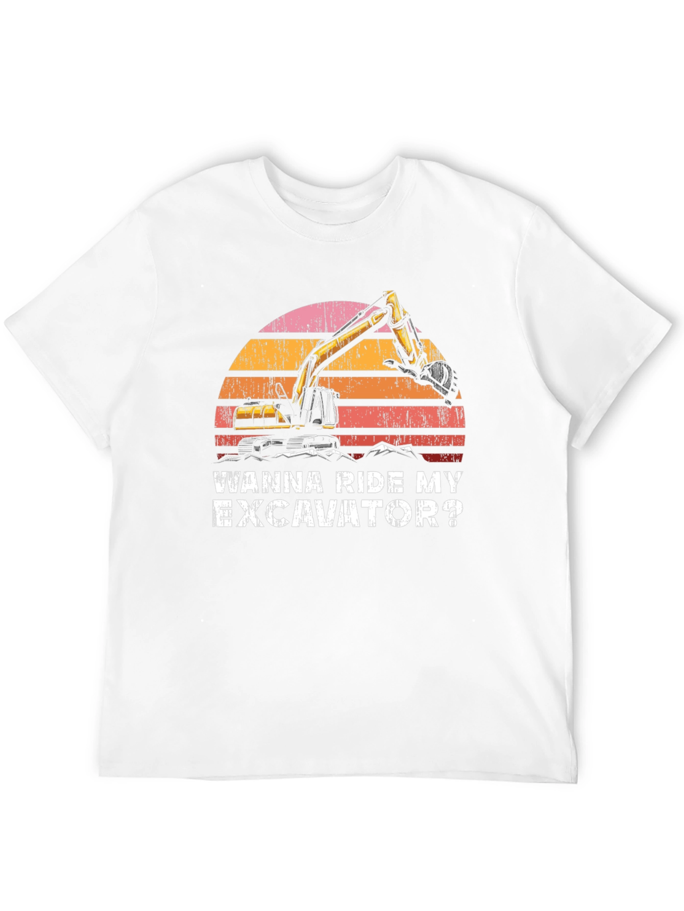 Black Wanna Ride My Excavator T-Shirt view 12