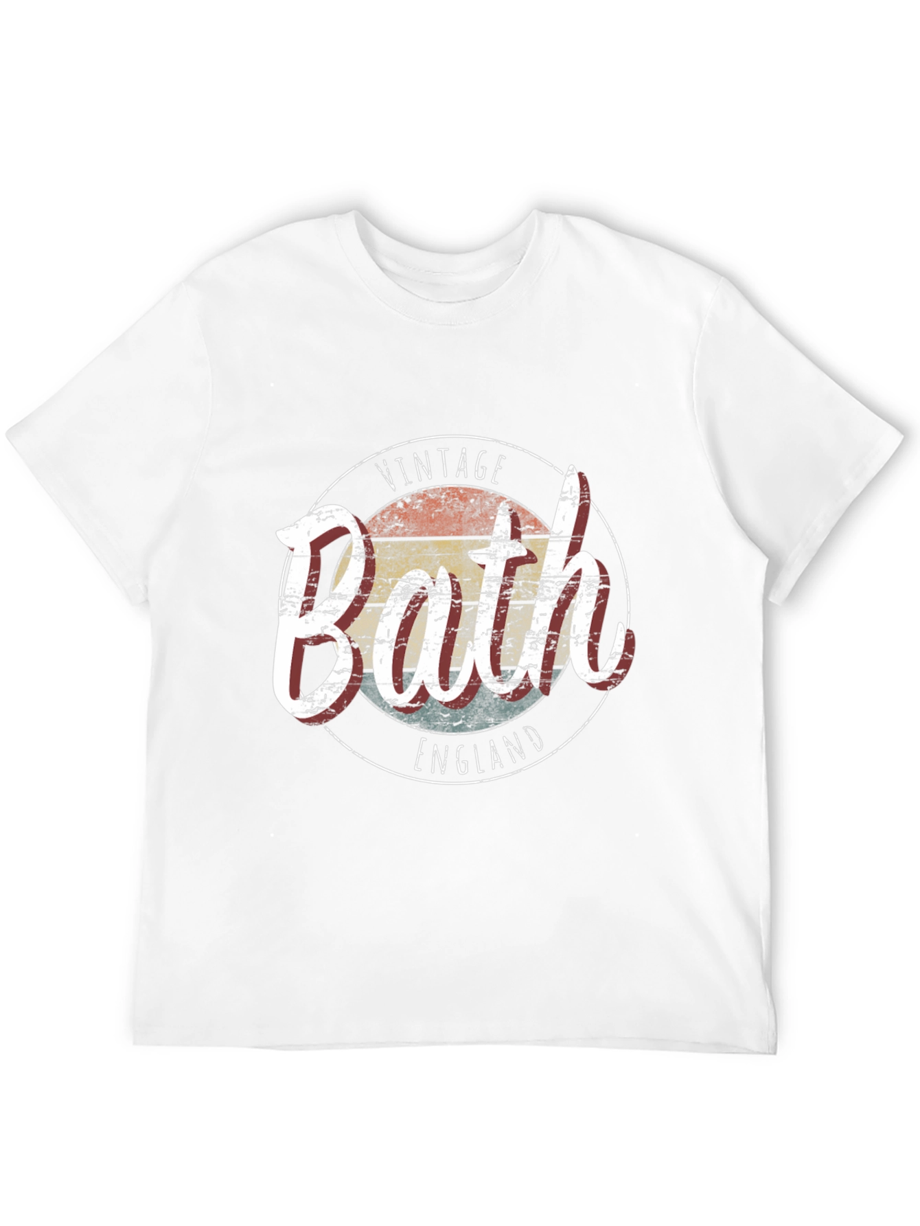 Black Vintage Bath England Graphic T-Shirt view 12