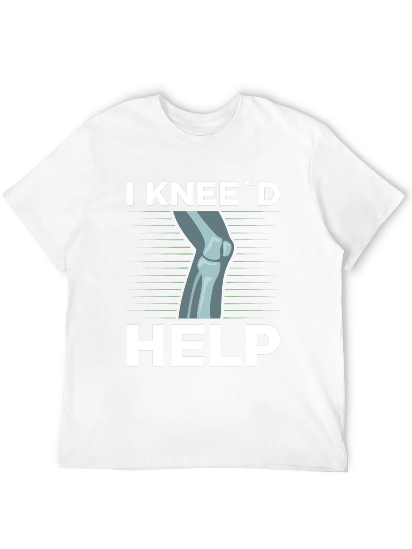 Black I Knee'd Help Funny Bone T-Shirt view 12