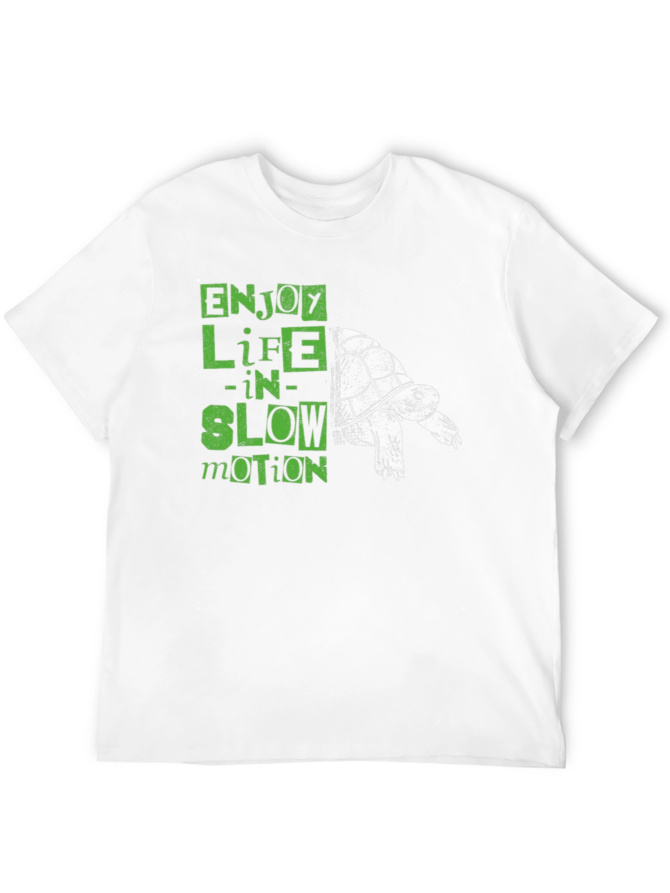 Black Enjoy Life in Slow Motion Turtle T-Shirt view 12