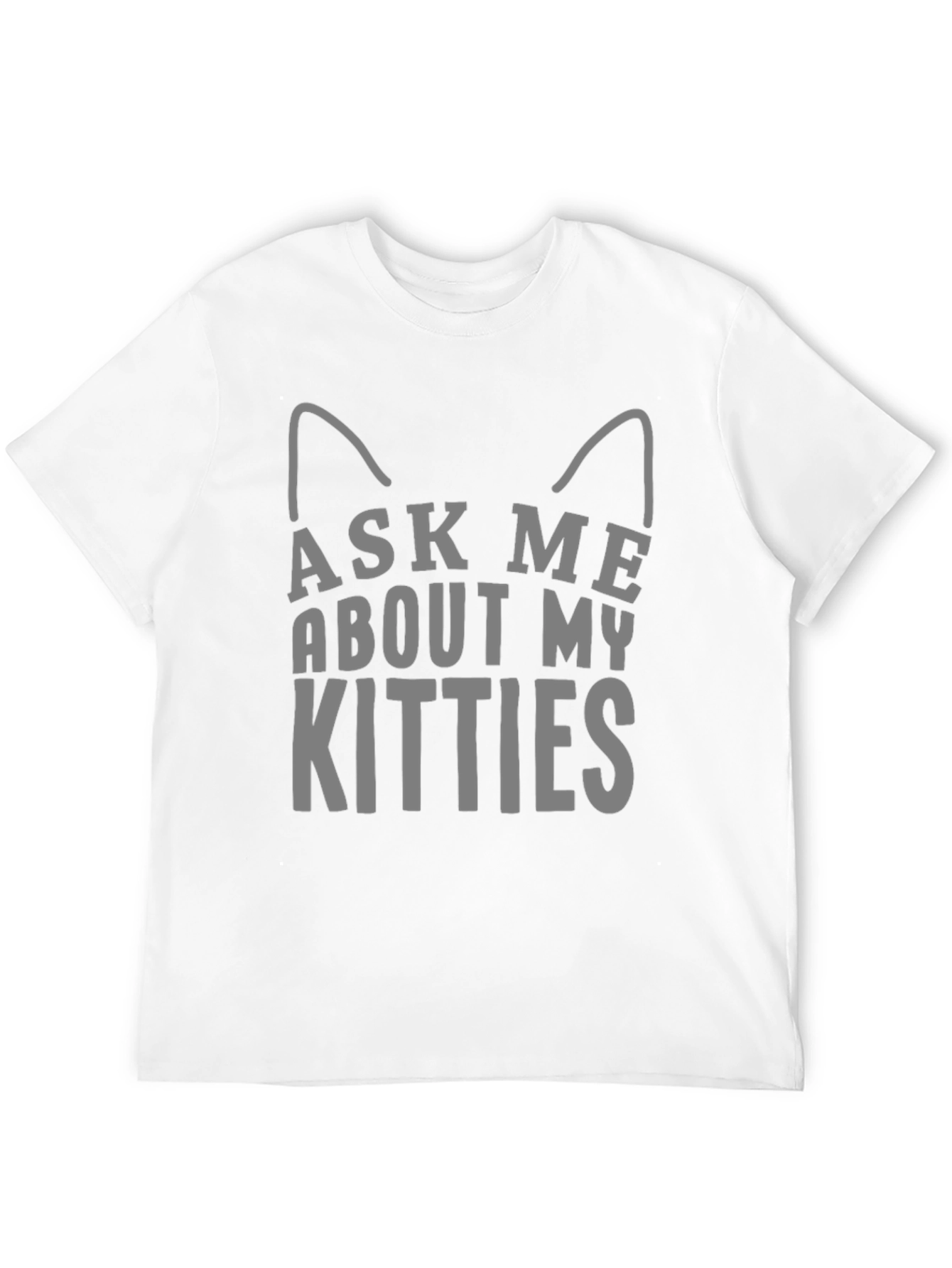 Black Ask Me About My Kitties T-Shirt, Cat Lover Tee view 12