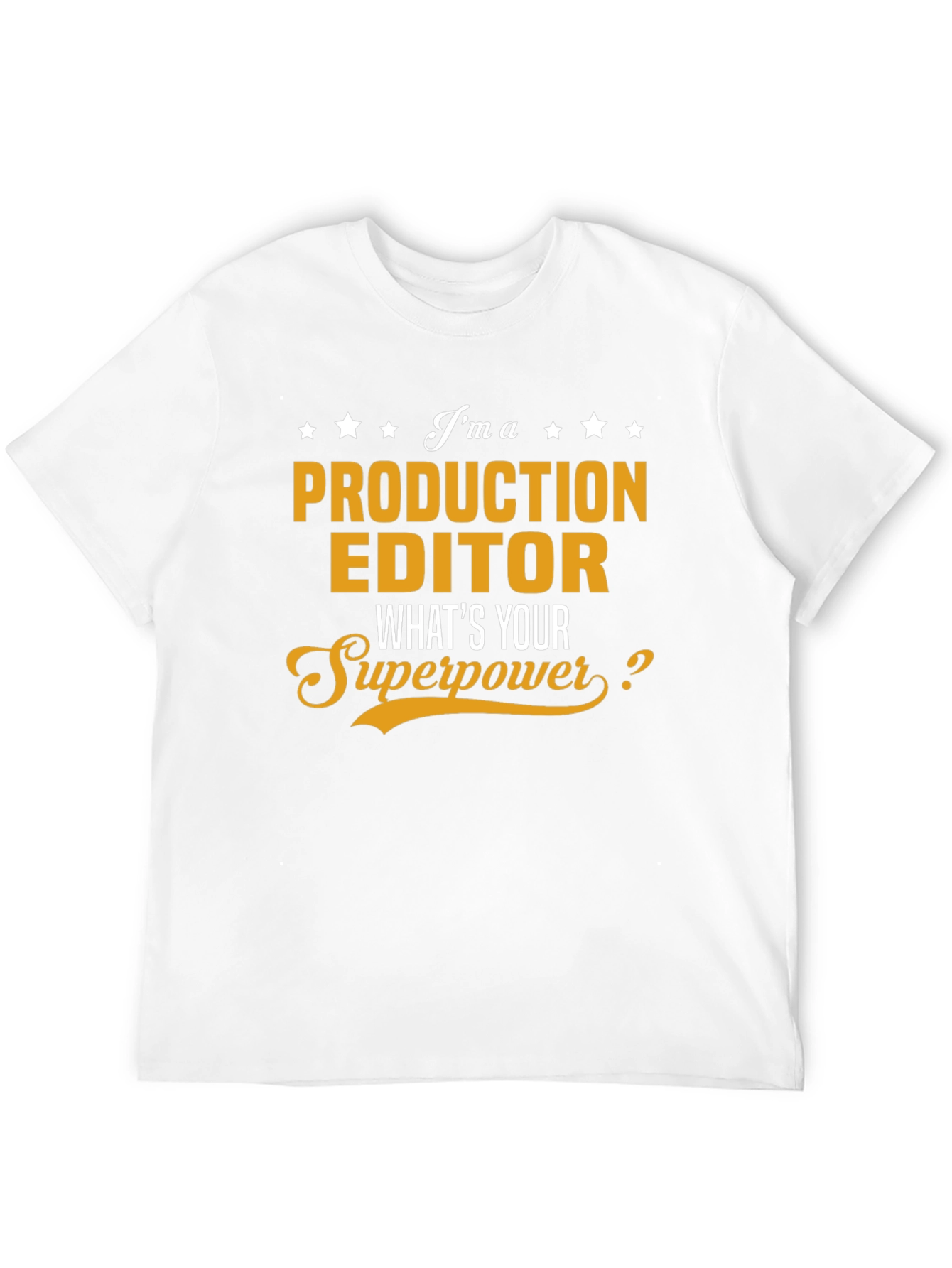 Black Production Editor Superpower T-Shirt view 12