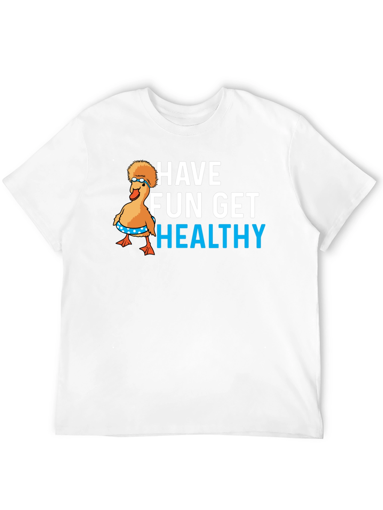 Black Have Fun Get Healthy Graphic T-Shirt view 12