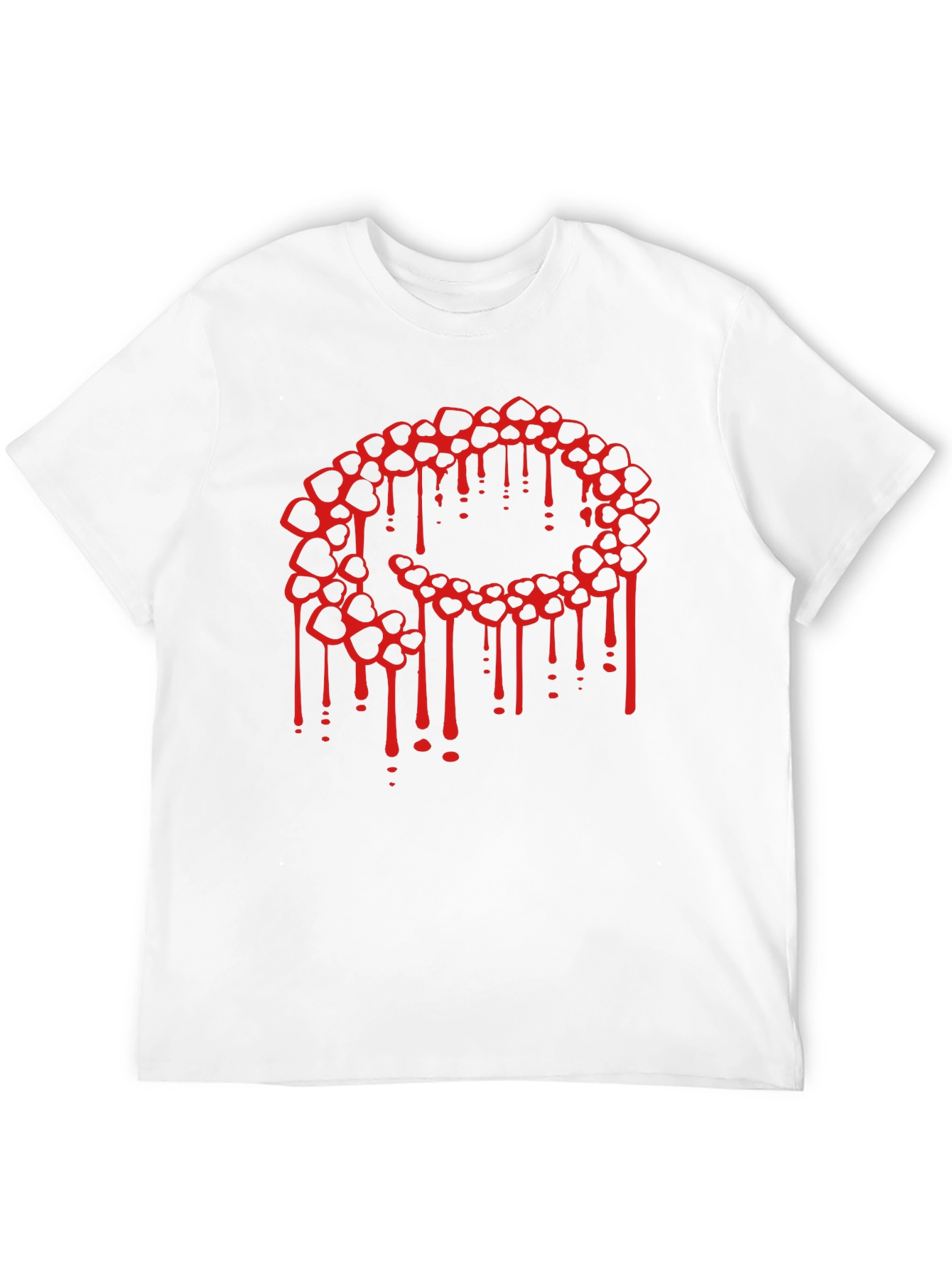 Black Bleeding Hearts Graphic Tee - Black view 12
