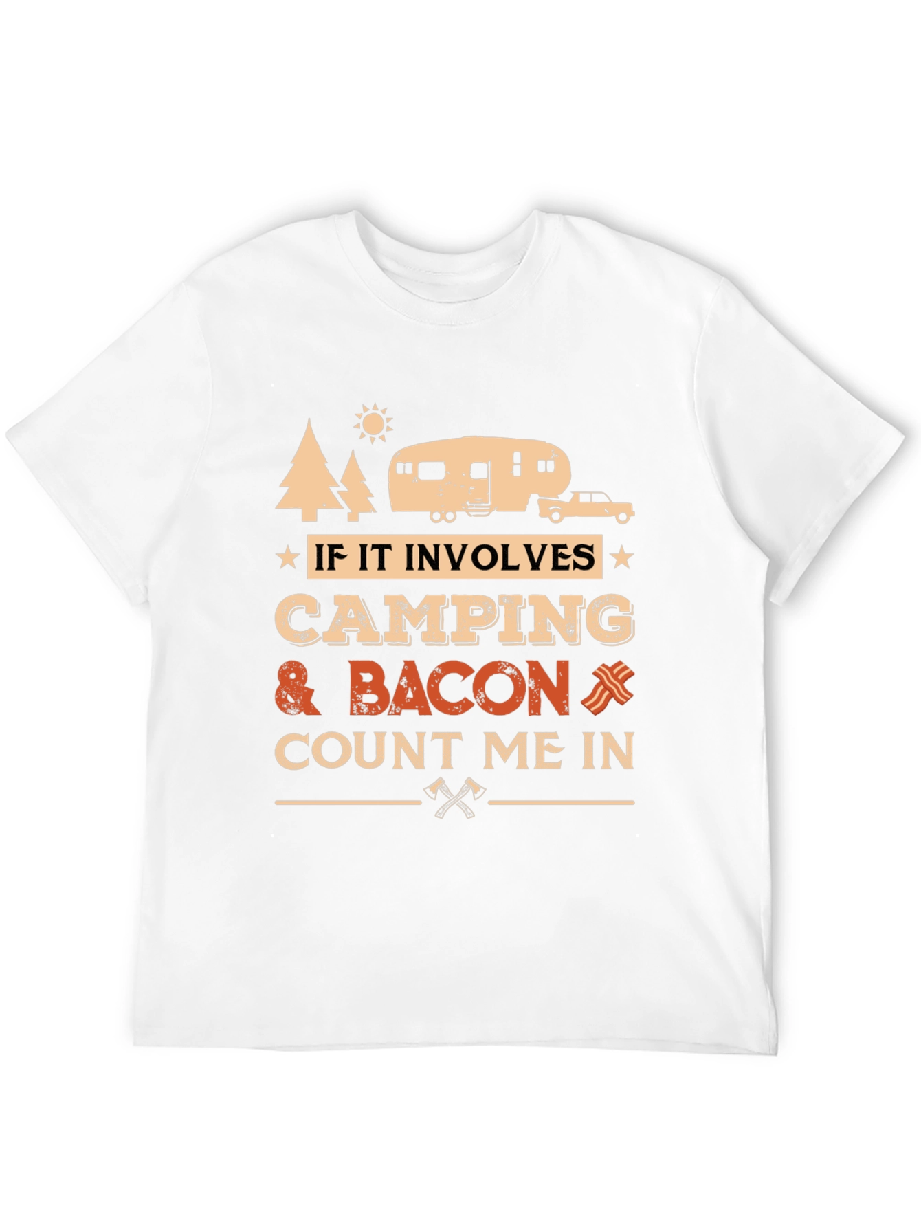 Black Camping & Bacon T-Shirt - Count Me In! view 12