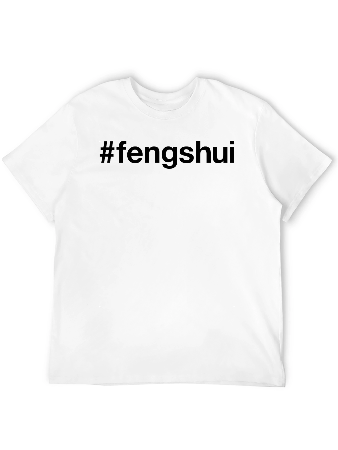 Black Fengshui Graphic Tee - Black Cotton T-Shirt view 12