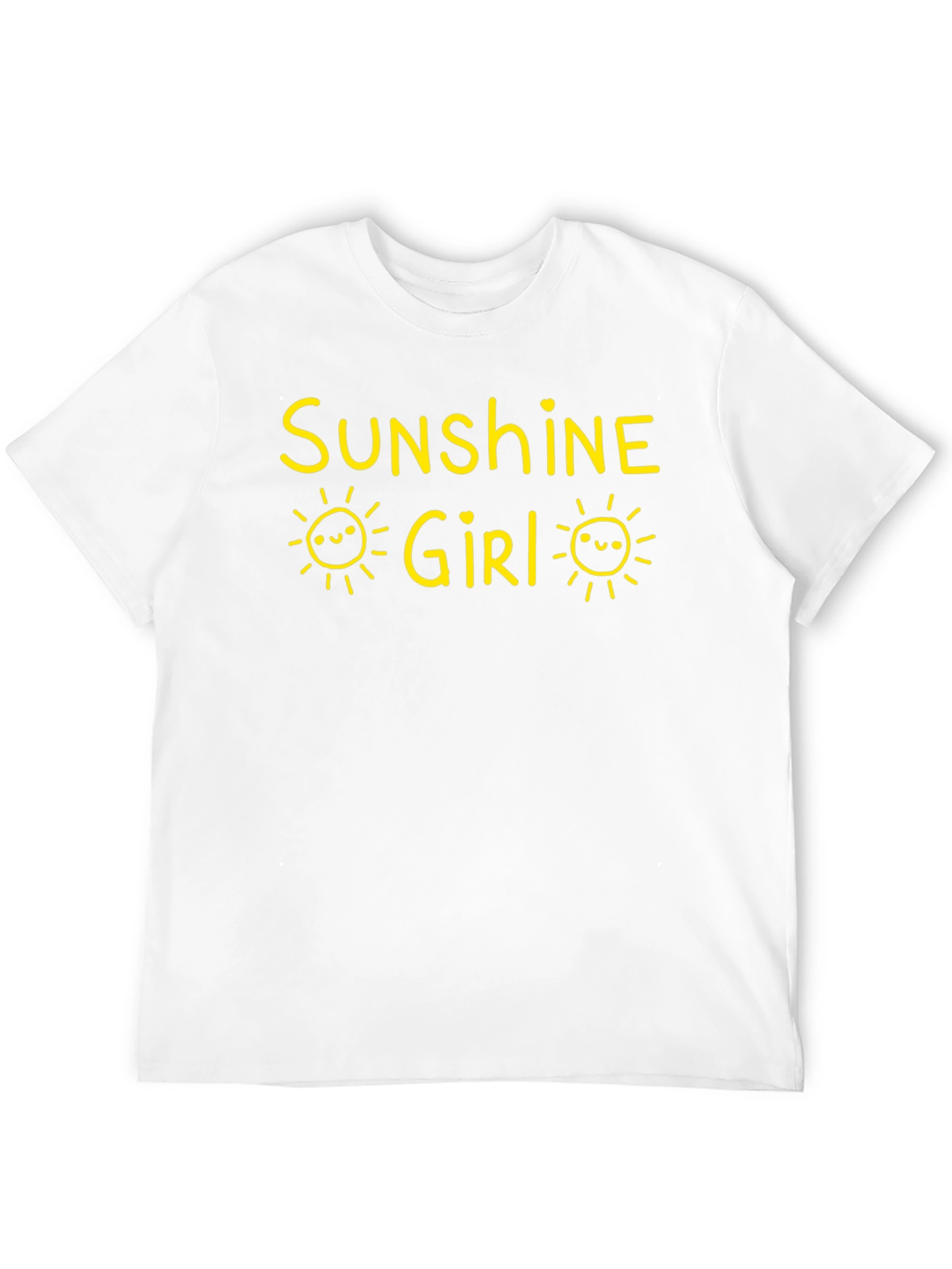 Black Sunshine Girl Graphic Tee - Black Cotton T-Shirt view 12