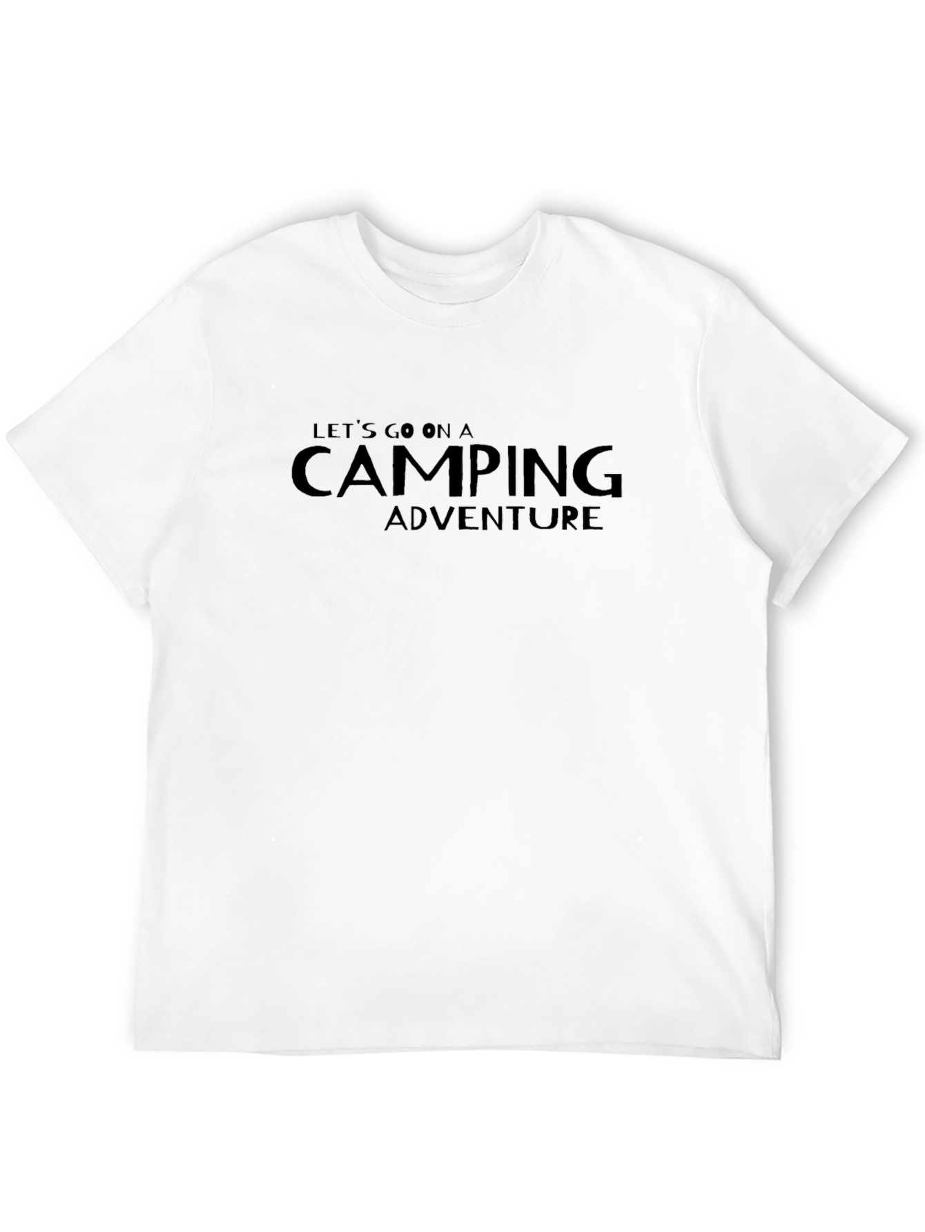 Black Camping Adventure Graphic T-Shirt view 12