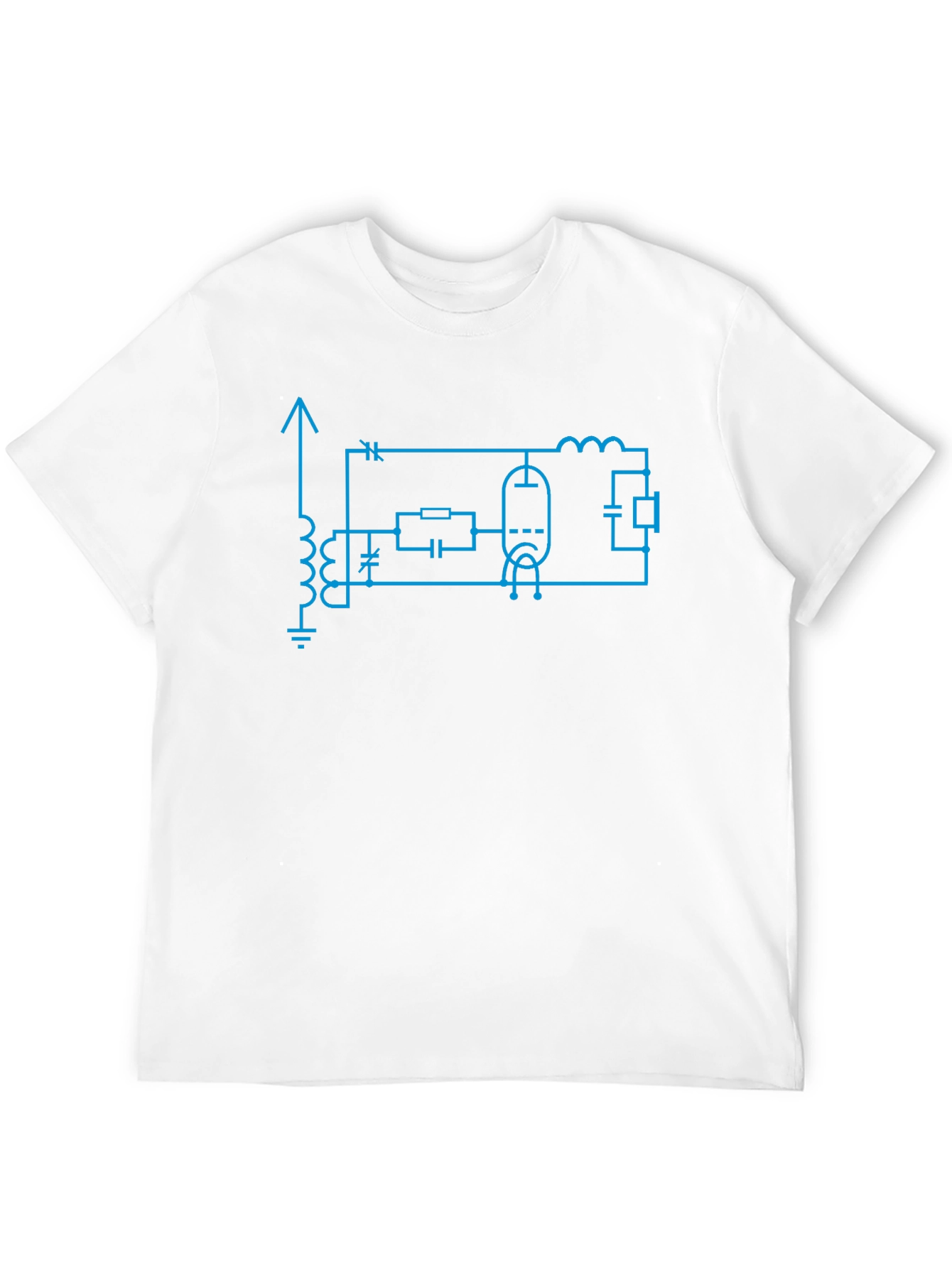 Black Electronics Circuit Diagram T-Shirt view 12