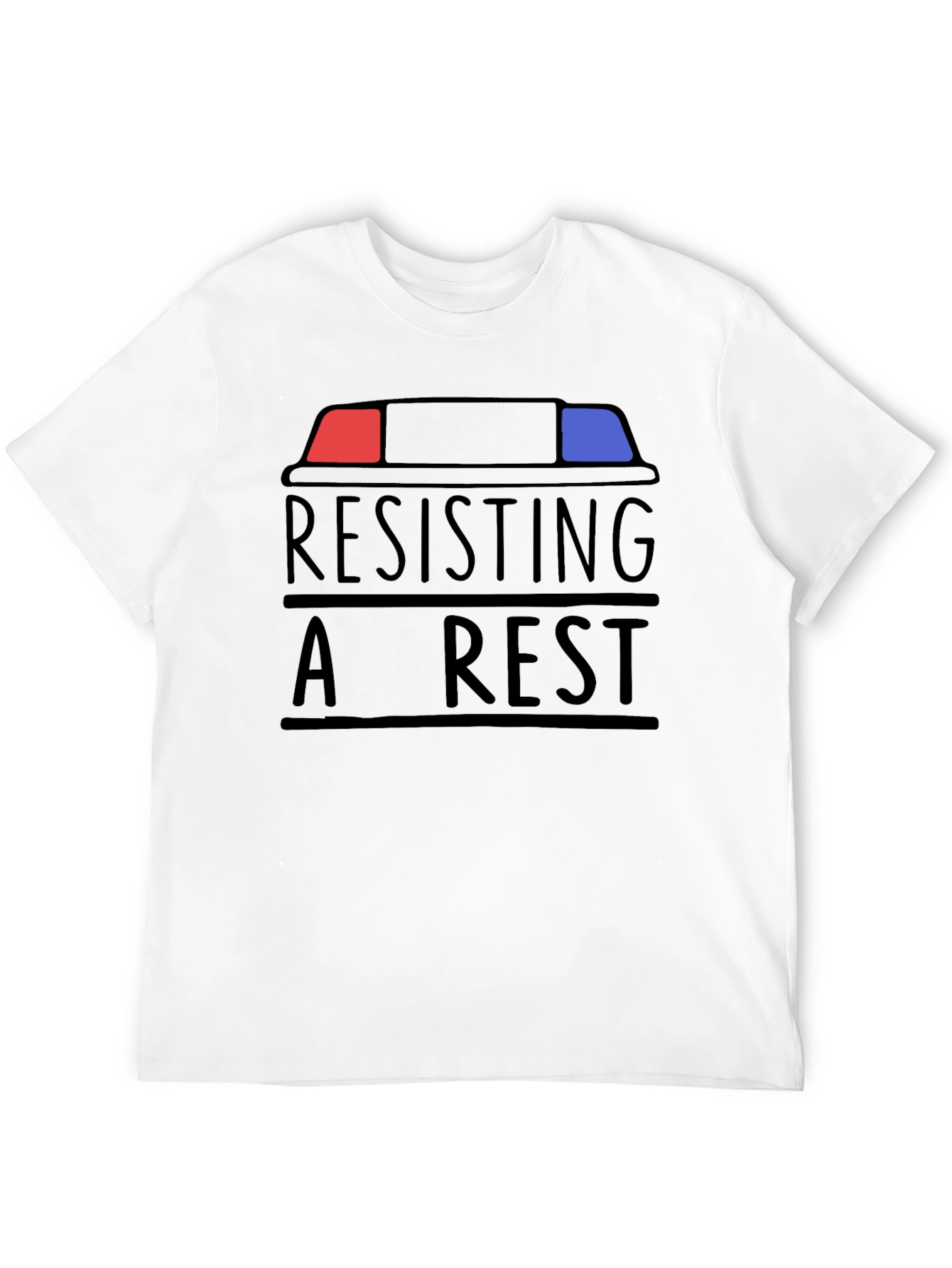 Black Resisting Arrest T-Shirt - Funny Slogan Tee view 12