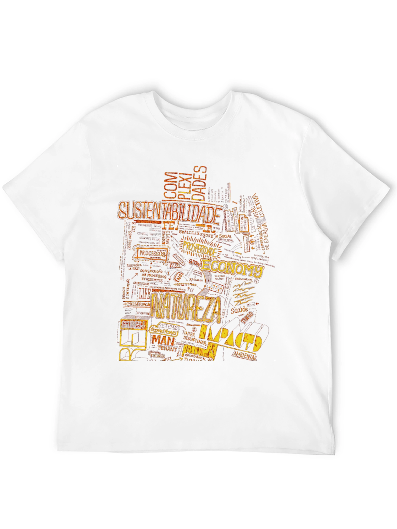 Black Word Art Graphic Tee - Black Cotton Blend view 12