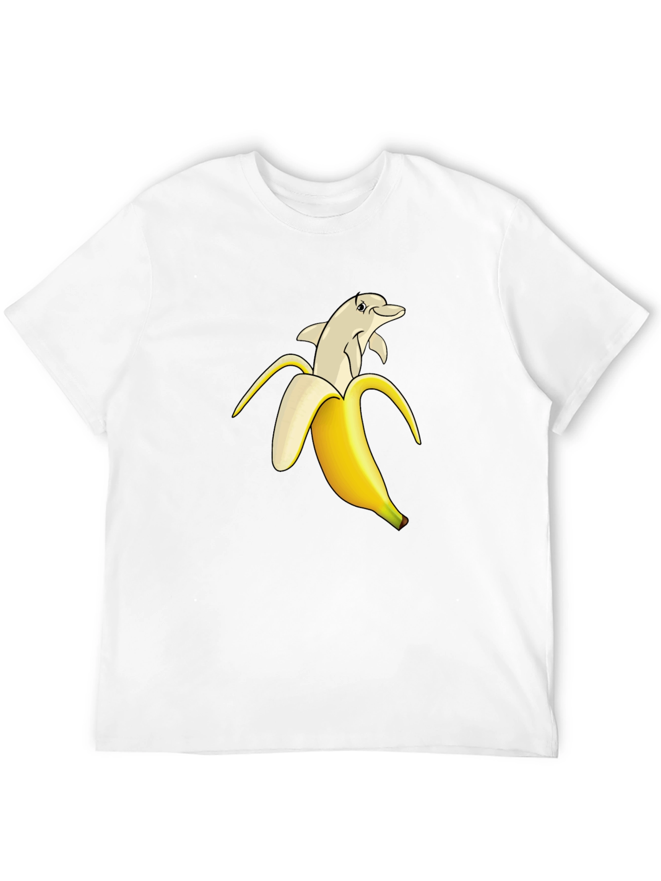Black Banana Dolphin Graphic Tee - Quirky Cool T-Shirt view 12