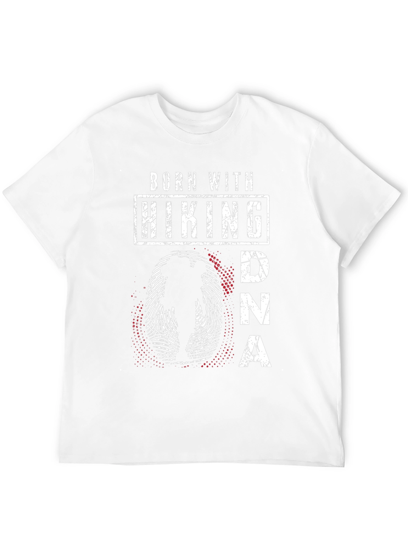 Black Born with Hiking DNA Tee view 12