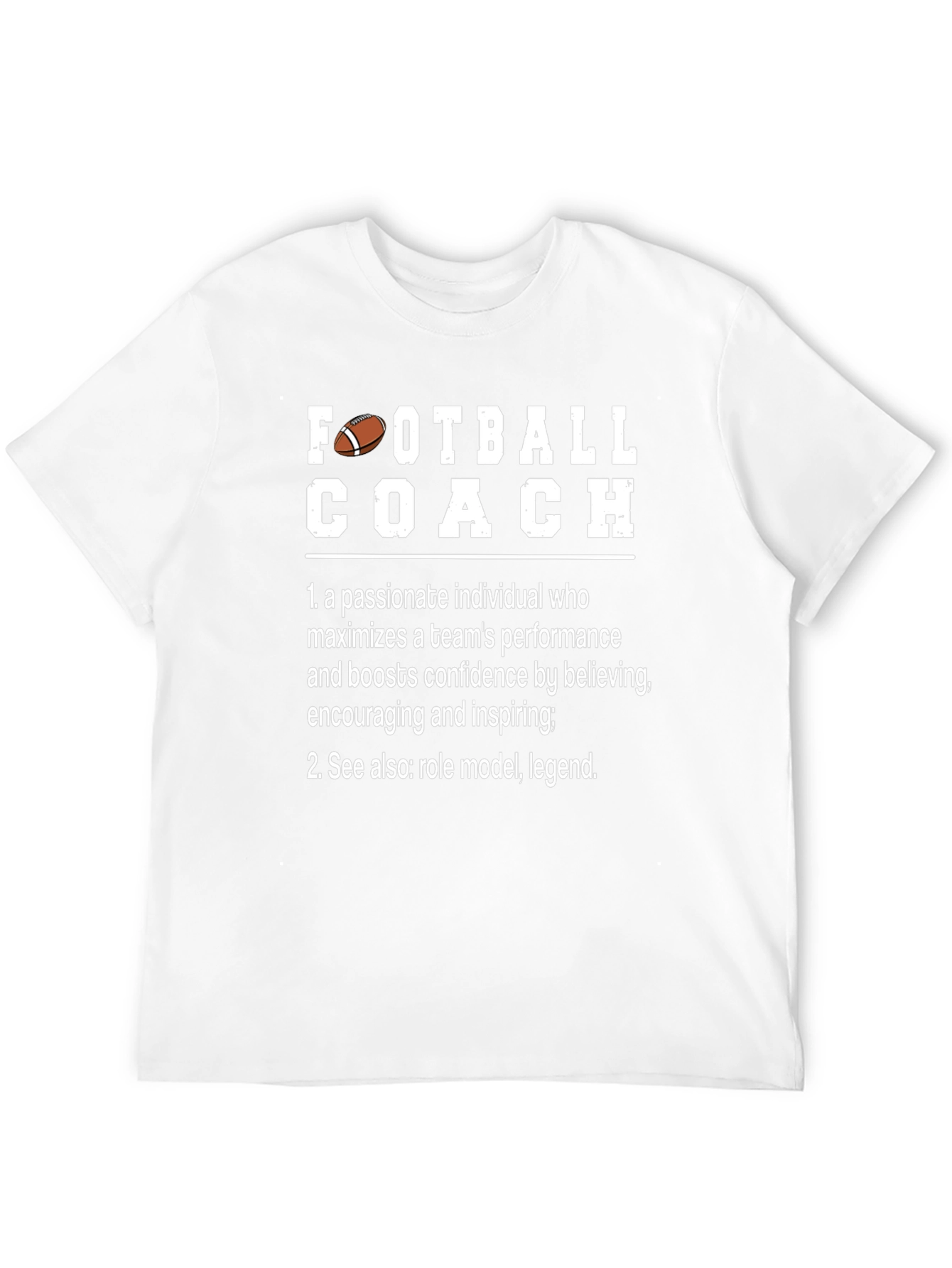 Black Football Coach Definition T-Shirt - Role Model, Legend view 12