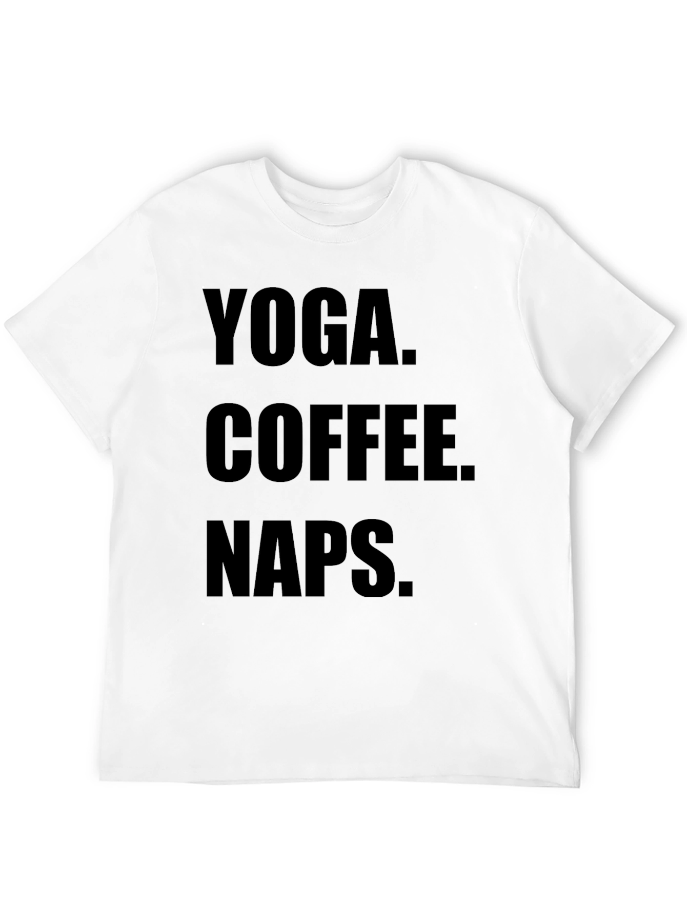 Black Yoga Coffee Naps Black Graphic Tee Shirt view 12