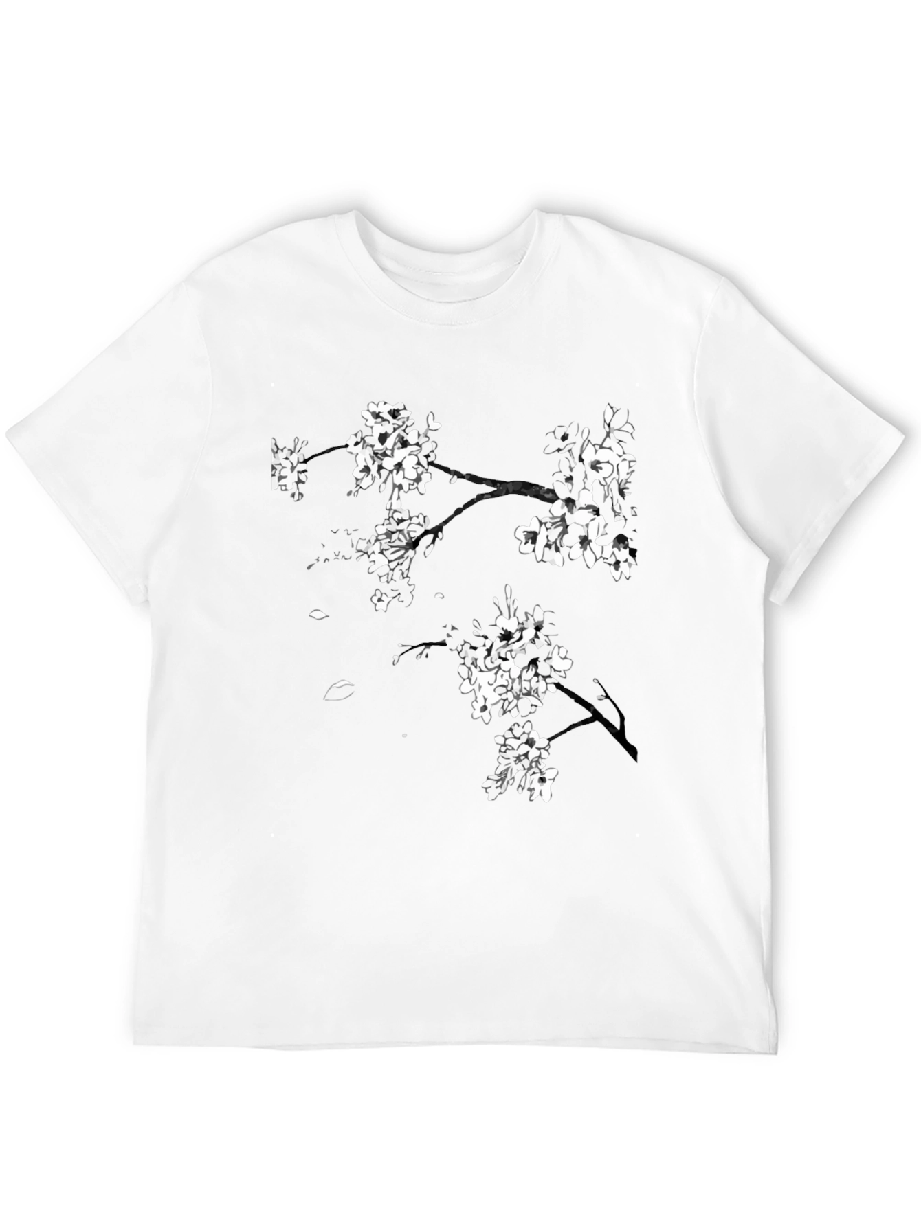 Black Blossom Branch Black Tee view 12