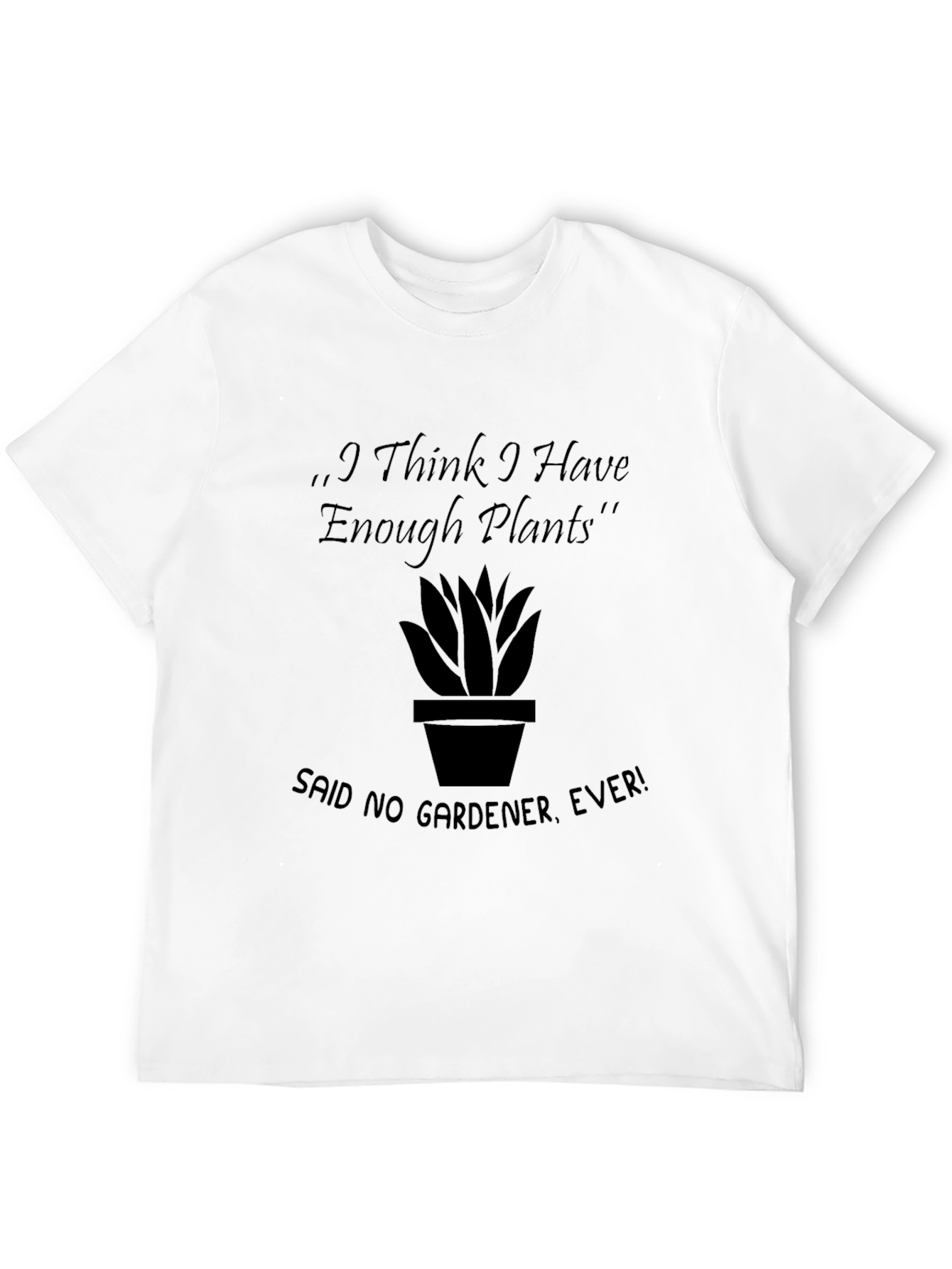 Black Enough Plants Gardener T-Shirt view 12