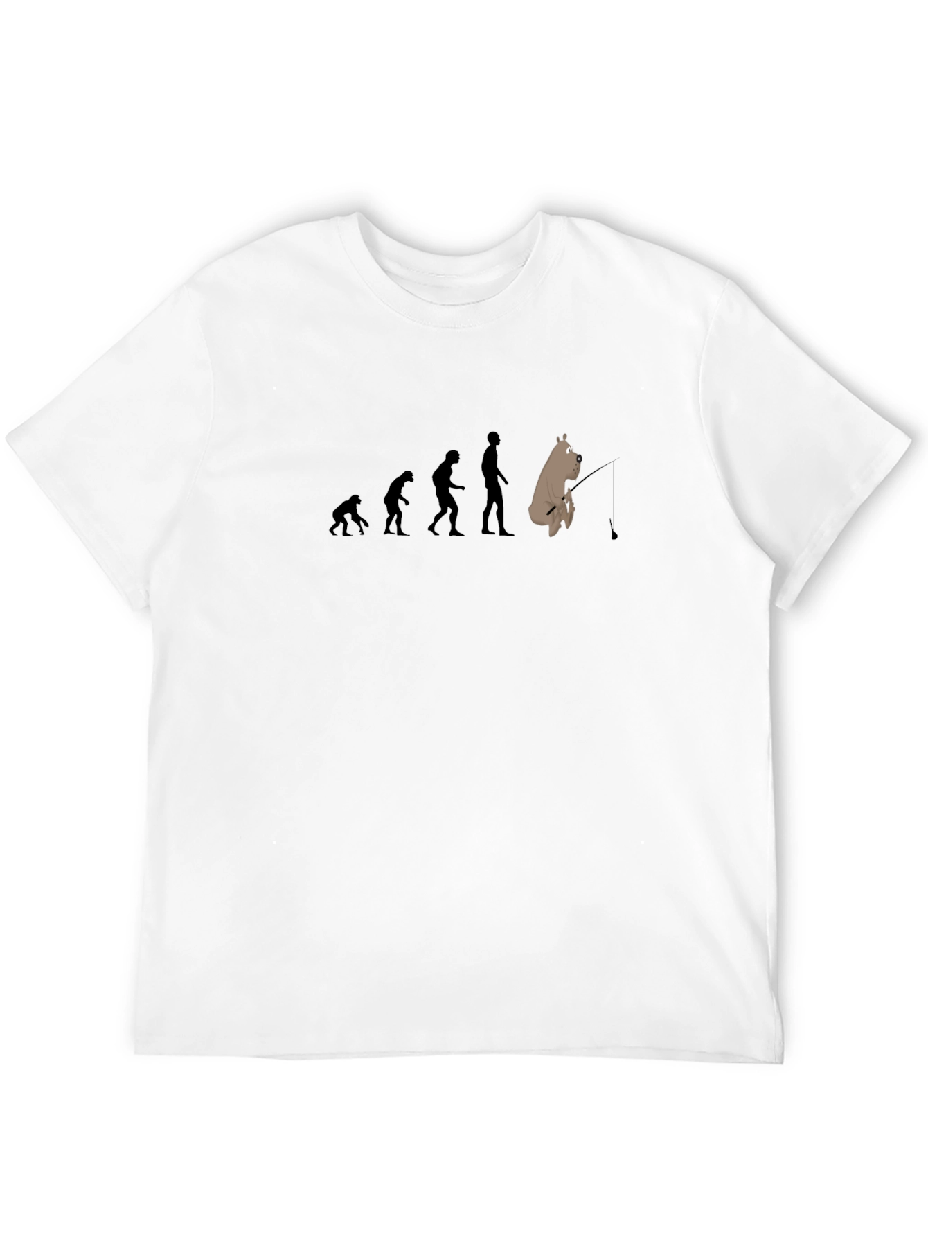 Black Evolution of Fishing T-Shirt - Humor Tee view 12