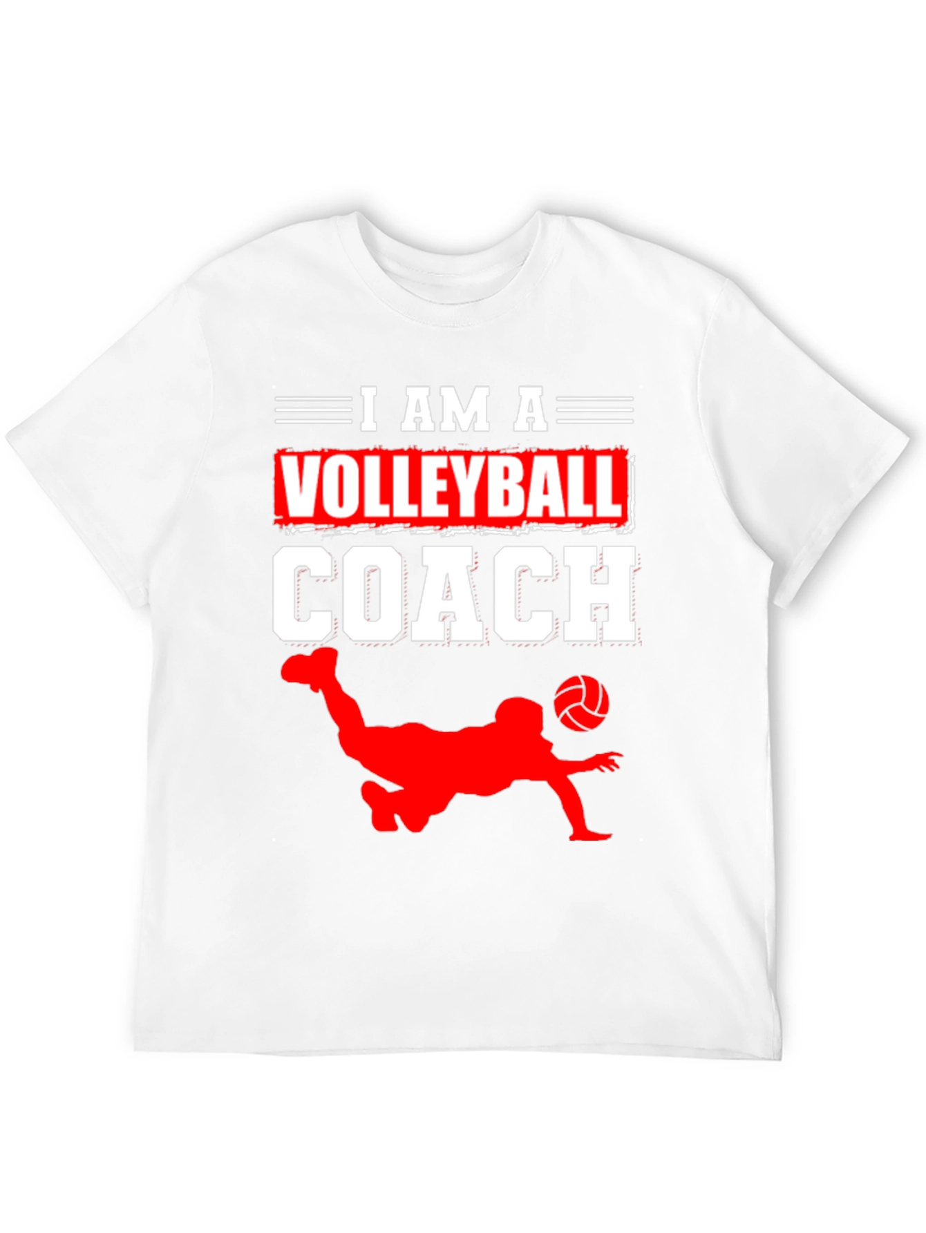 Black Volleyball Coach Graphic Tee - Black Cotton T-Shirt view 12