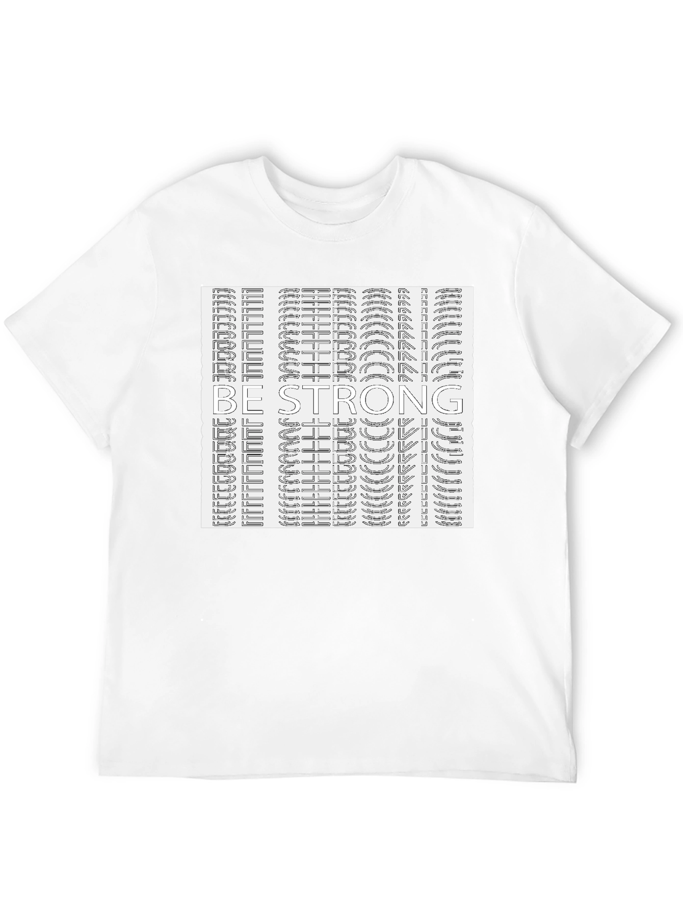 Black Be Strong Graphic Tee - Stylish & Motivational view 12