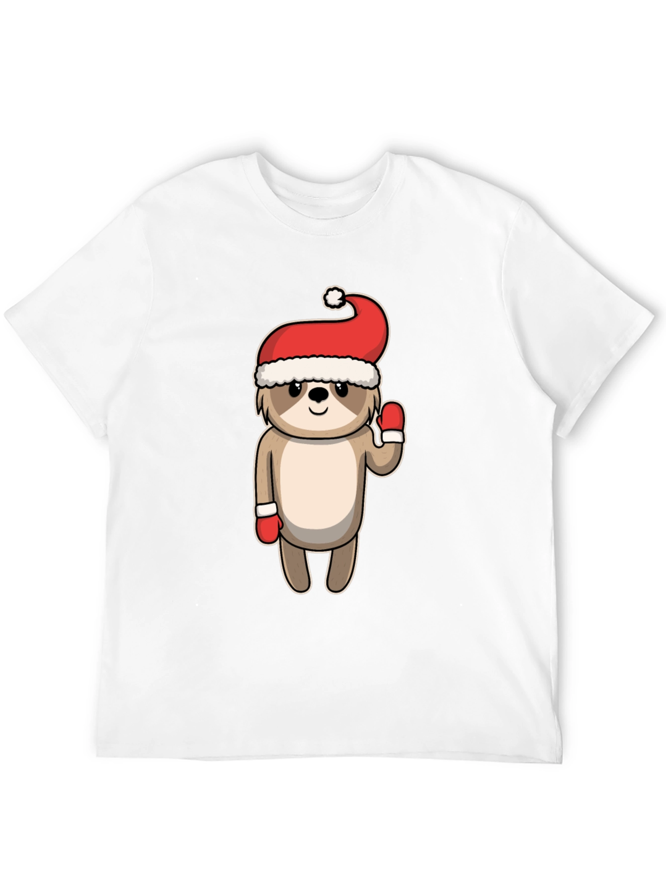Black Festive Sloth Tee - Holiday Cheer view 12