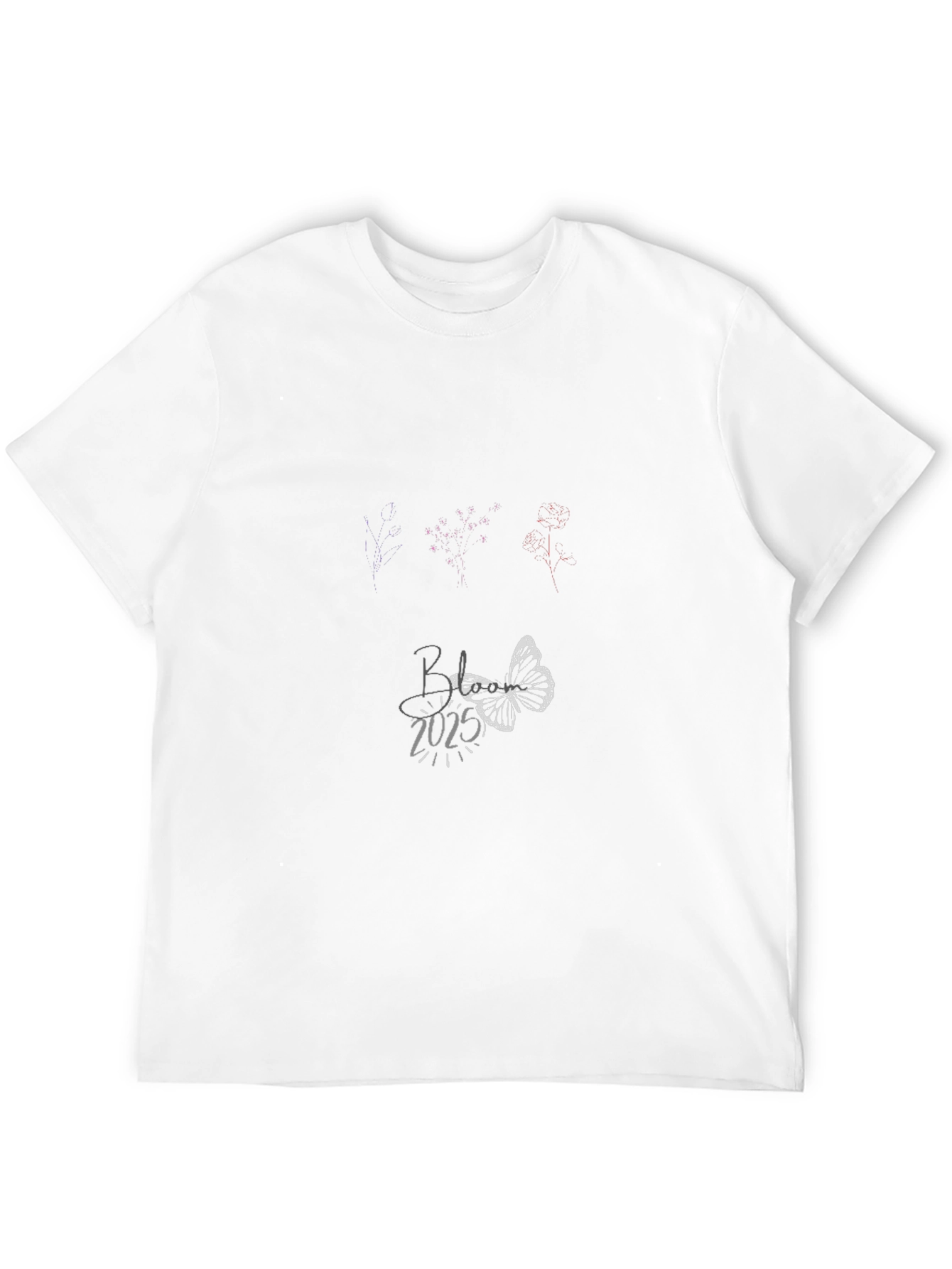 Black Butterfly & Firework Tee - Believe in 2025 T-Shirt view 12