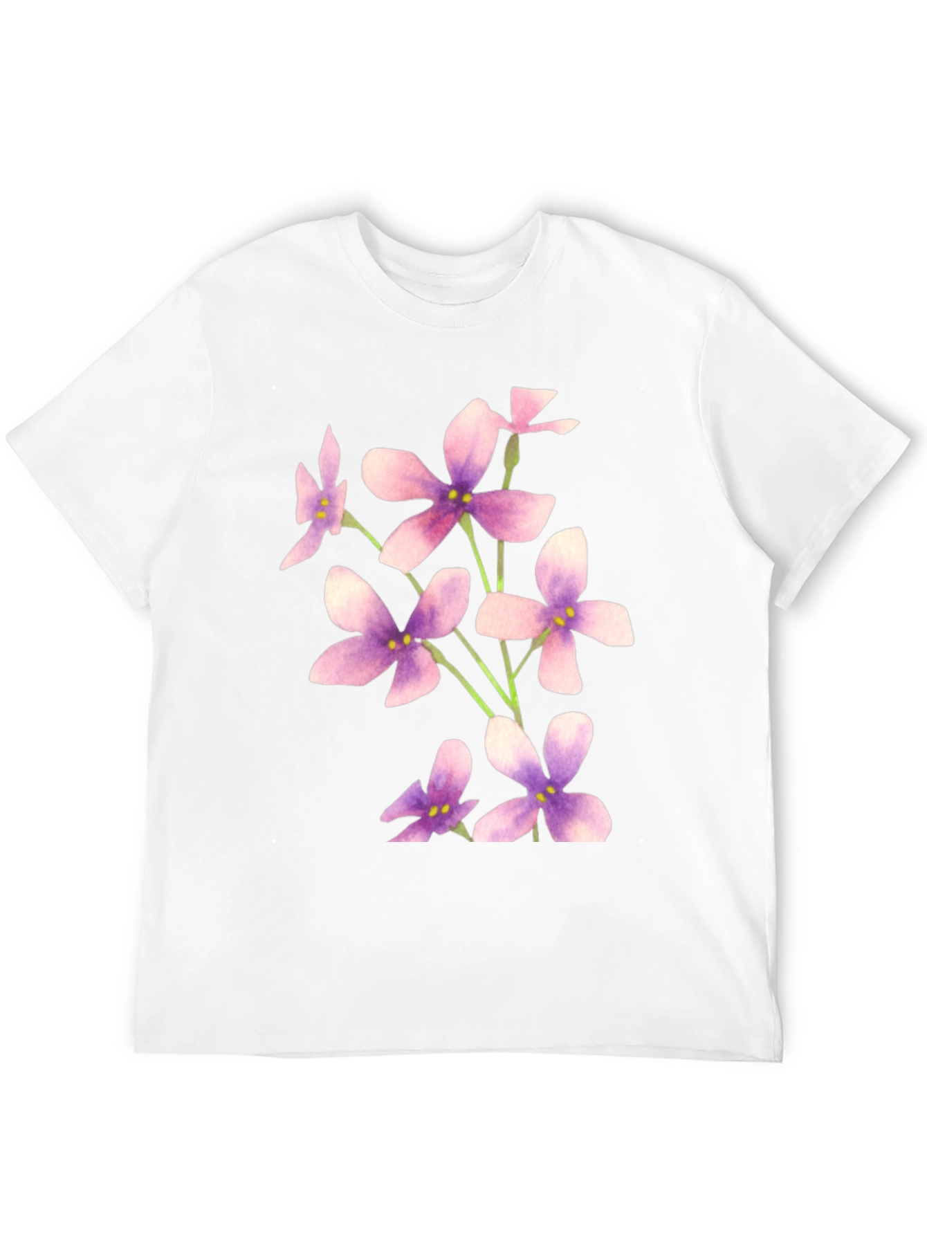 Floral Print Black T-Shirt - 12