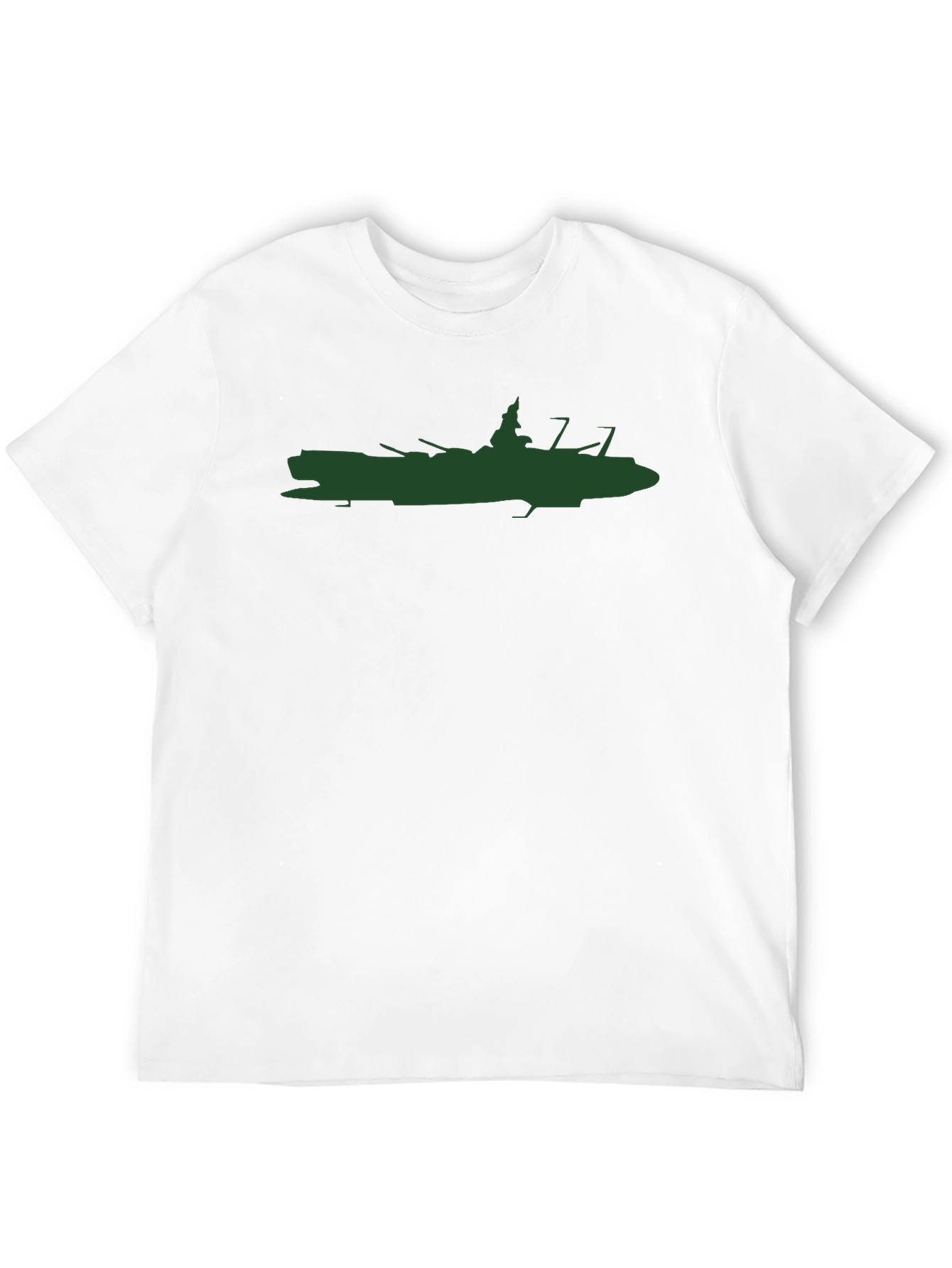 Black Battleship Silhouette Graphic T-Shirt - Black view 12