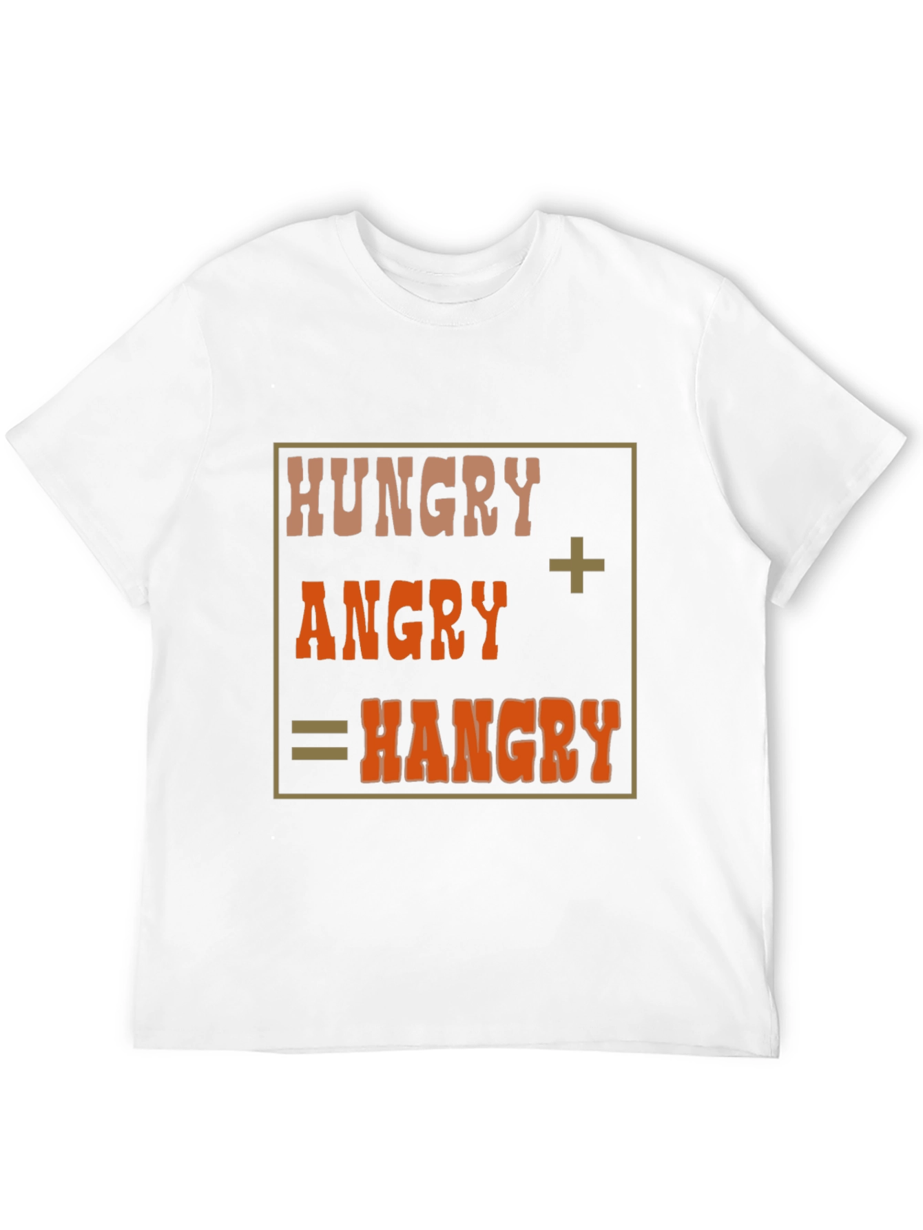 Black Hangry T-Shirt - Funny Hungry Angry Tee view 12