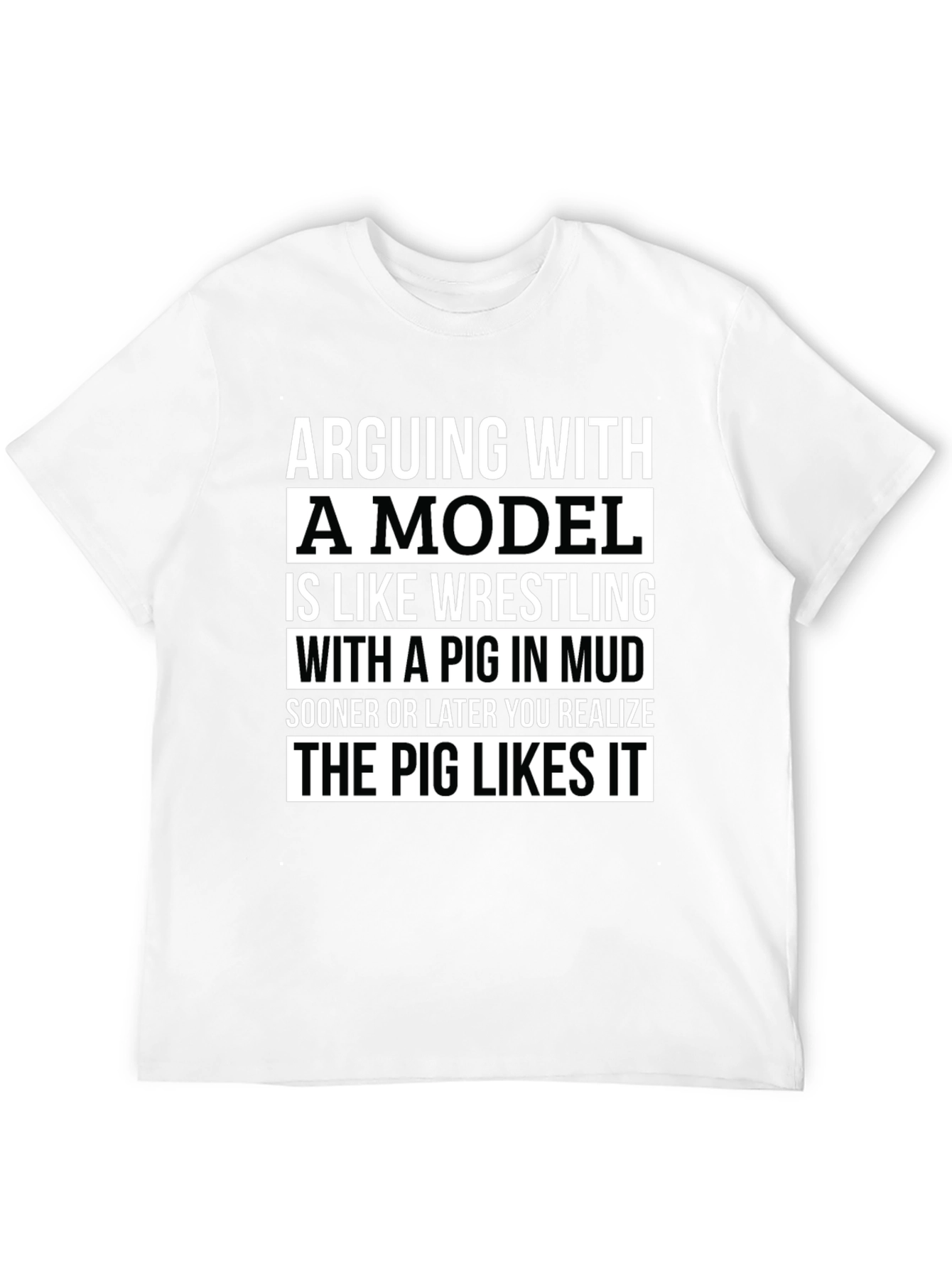Black Arguing With a Model T-Shirt - Funny Novelty Tee view 12